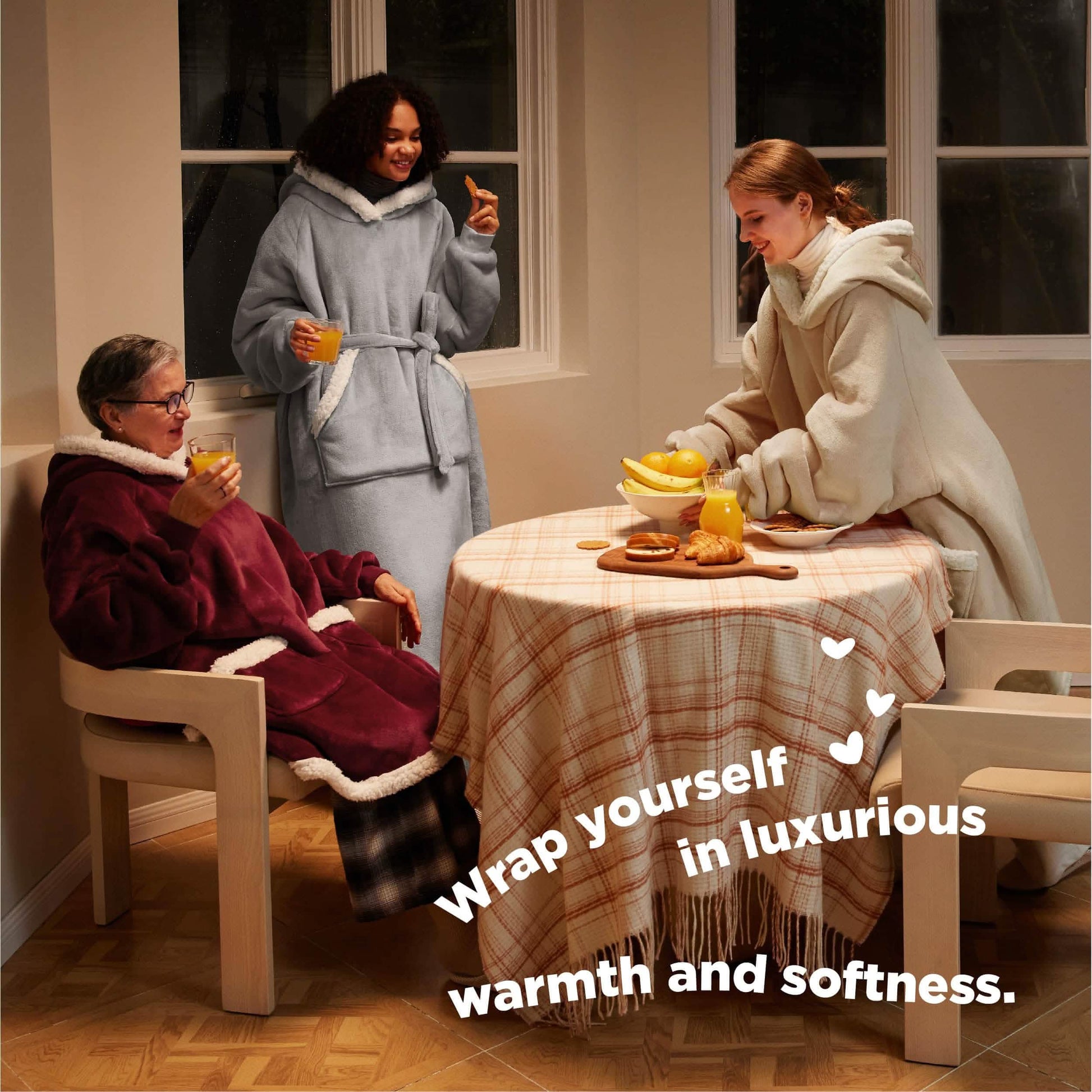 GentleSoft™ Sherpa Fleece Wearable Blanket