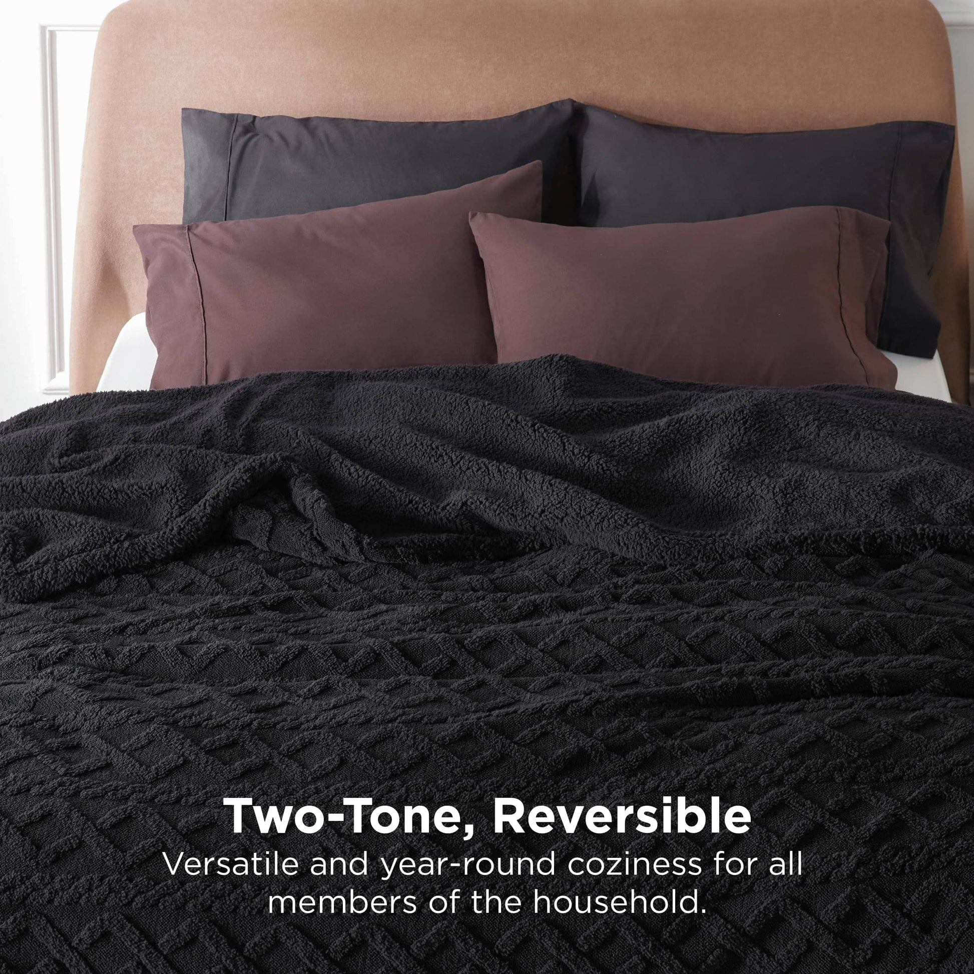 GentleSoft™ Sherpa Throw Blanket For Couch