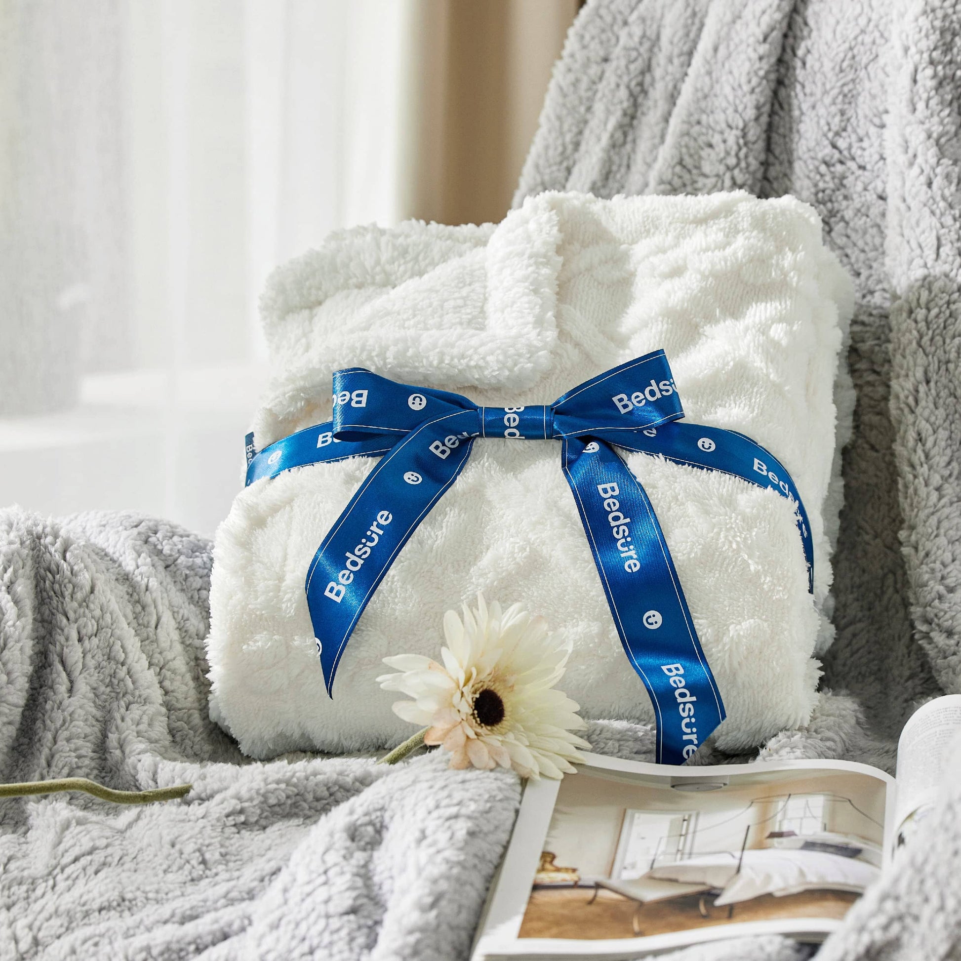 GentleSoft™ Sherpa Throw Blanket For Couch