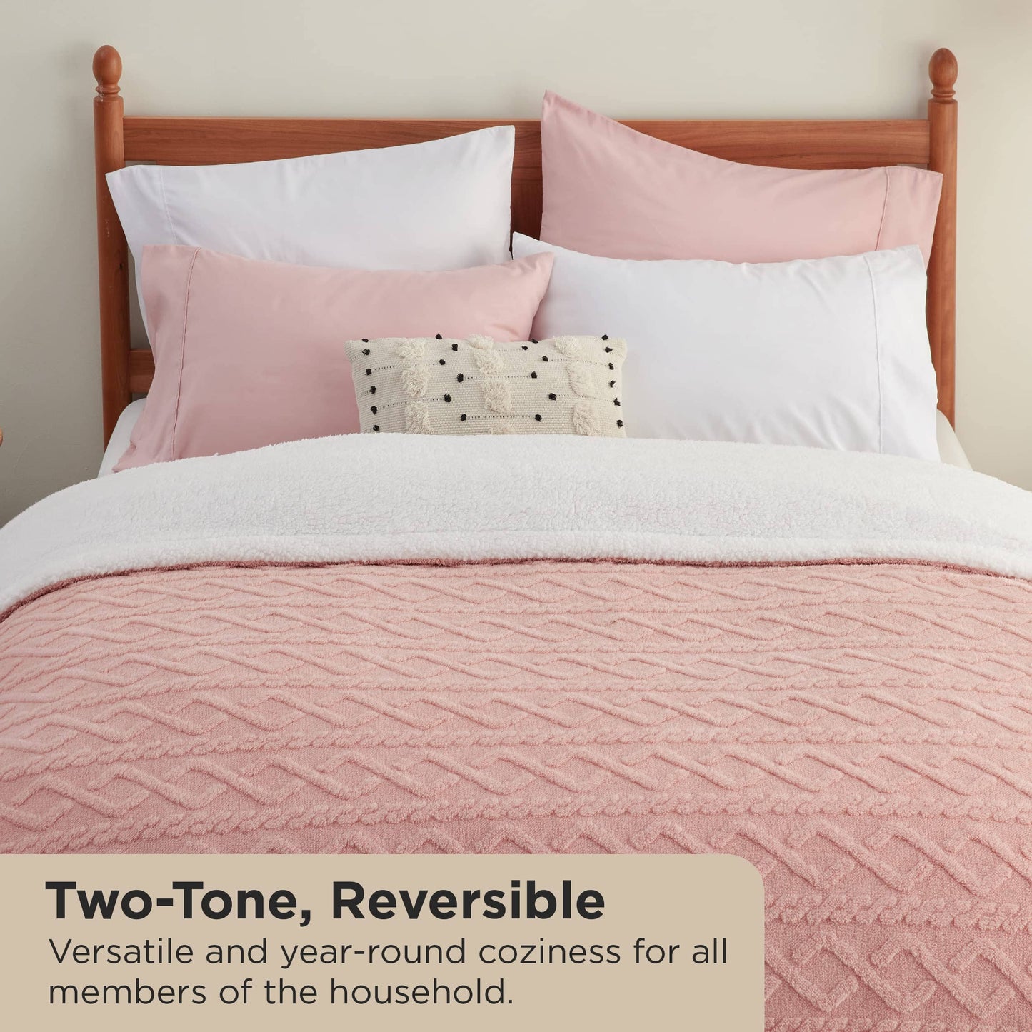 GentleSoft™ Sherpa Throw Blanket For Couch