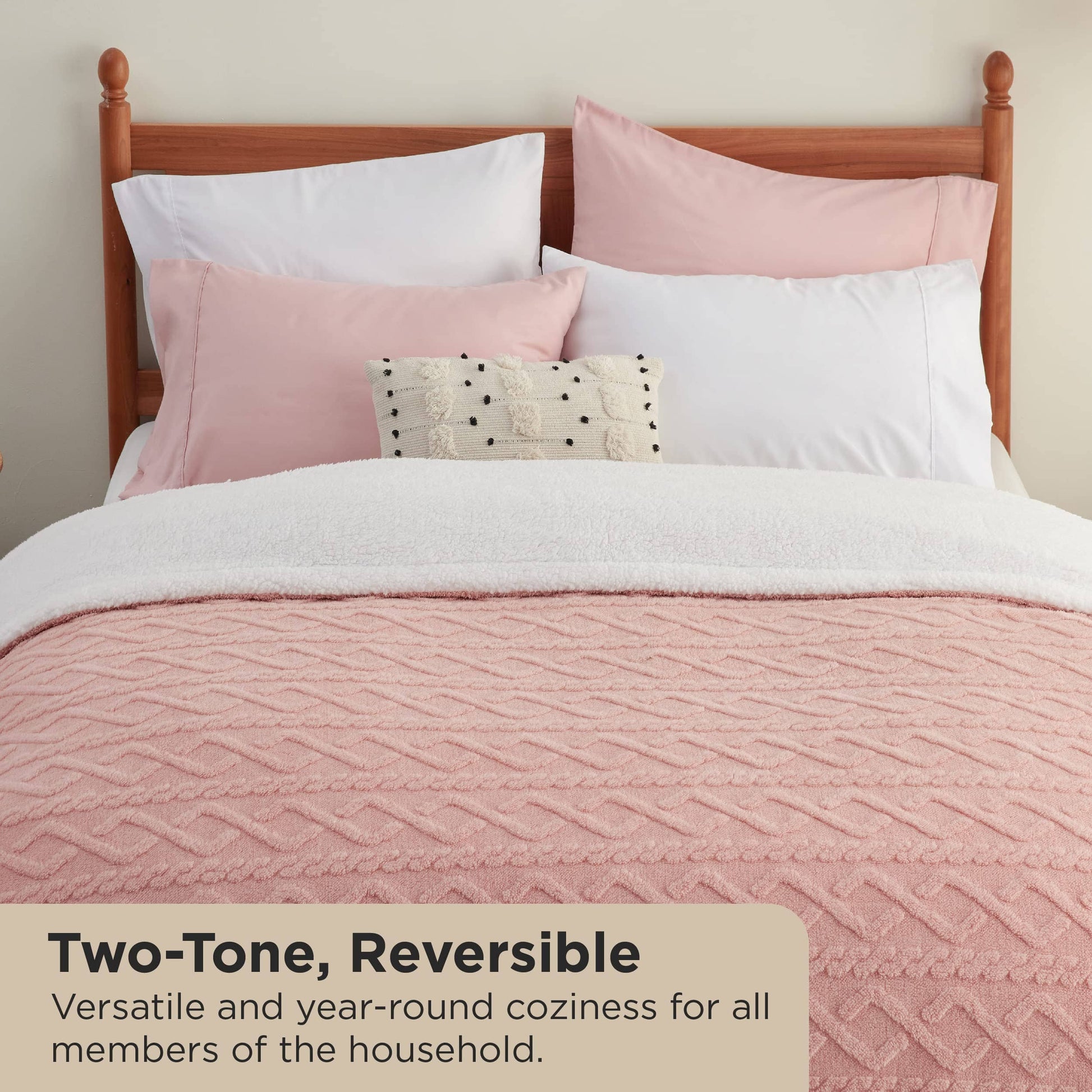 GentleSoft™ Sherpa Throw Blanket For Couch