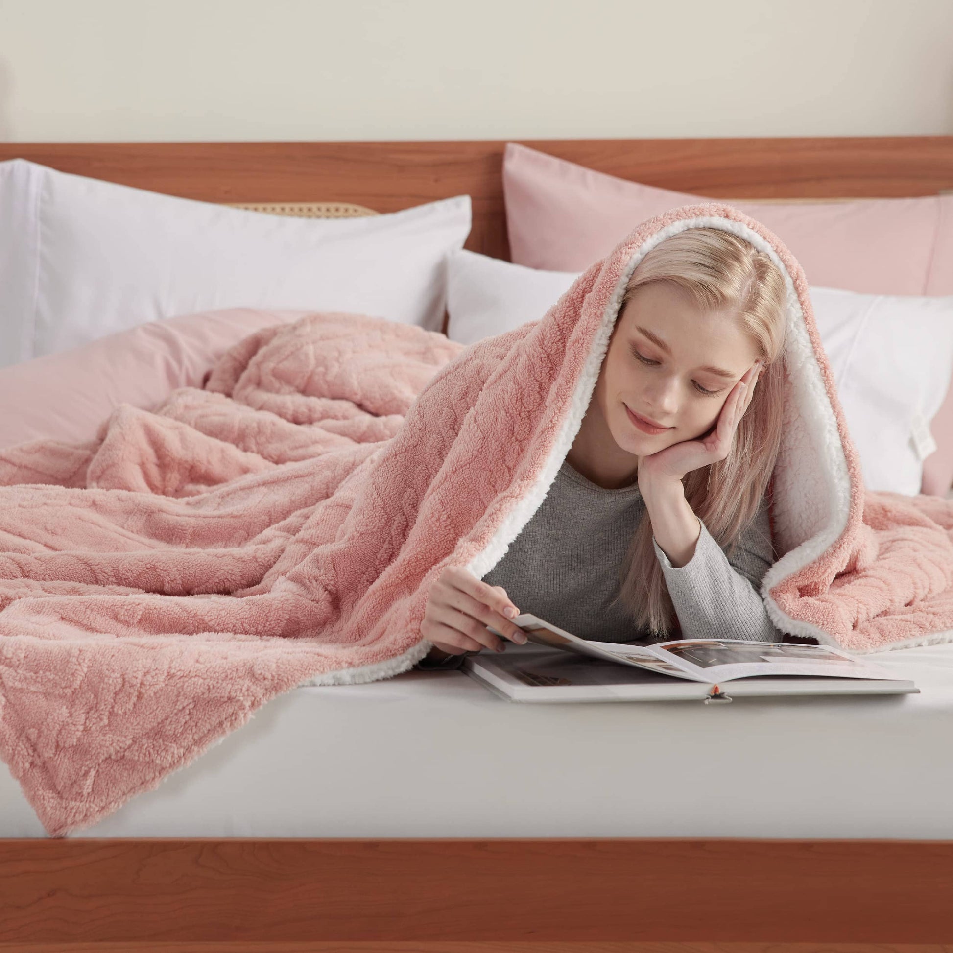 GentleSoft™ Sherpa Throw Blanket For Couch