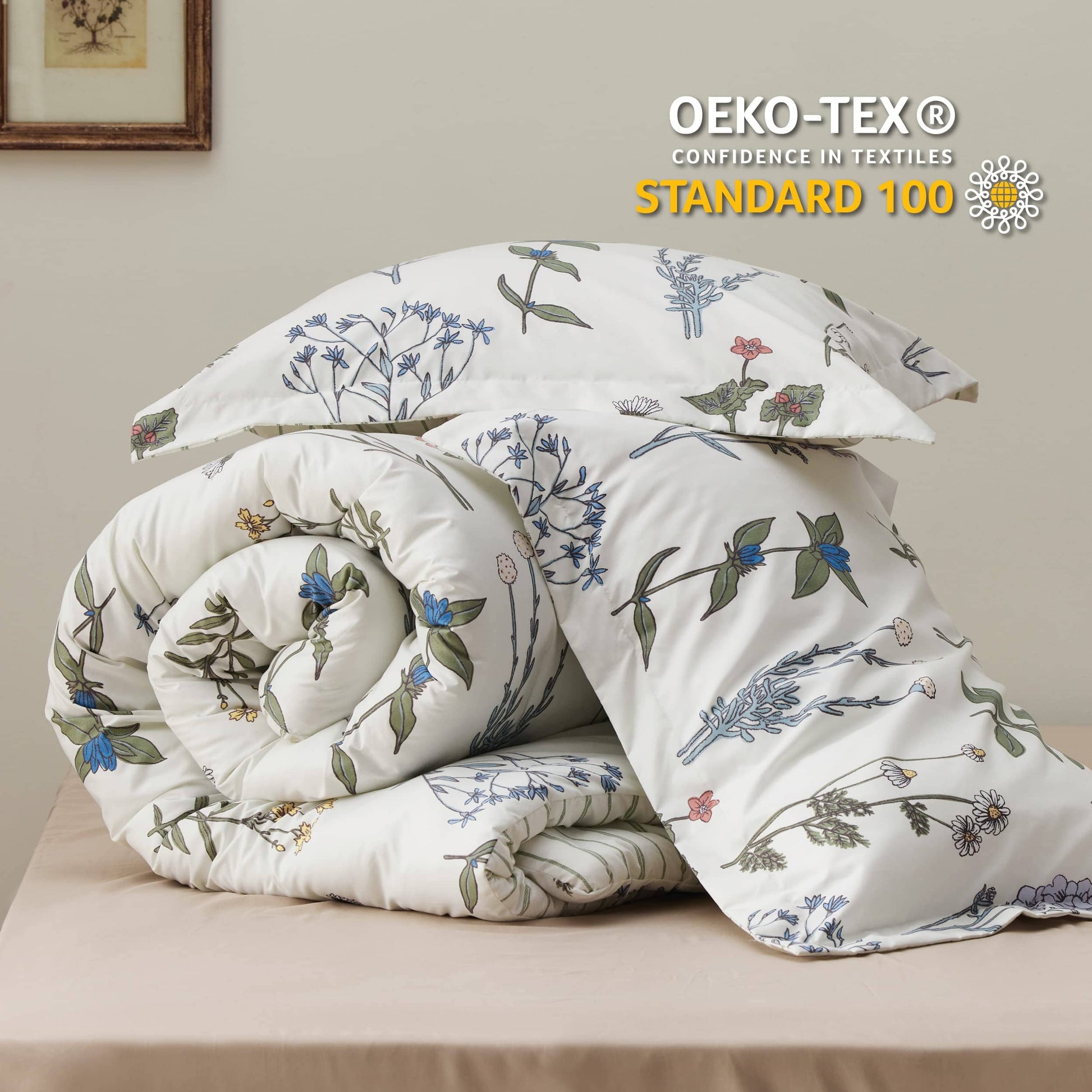 GentleSoft™ Retro Botanical Comforter Set