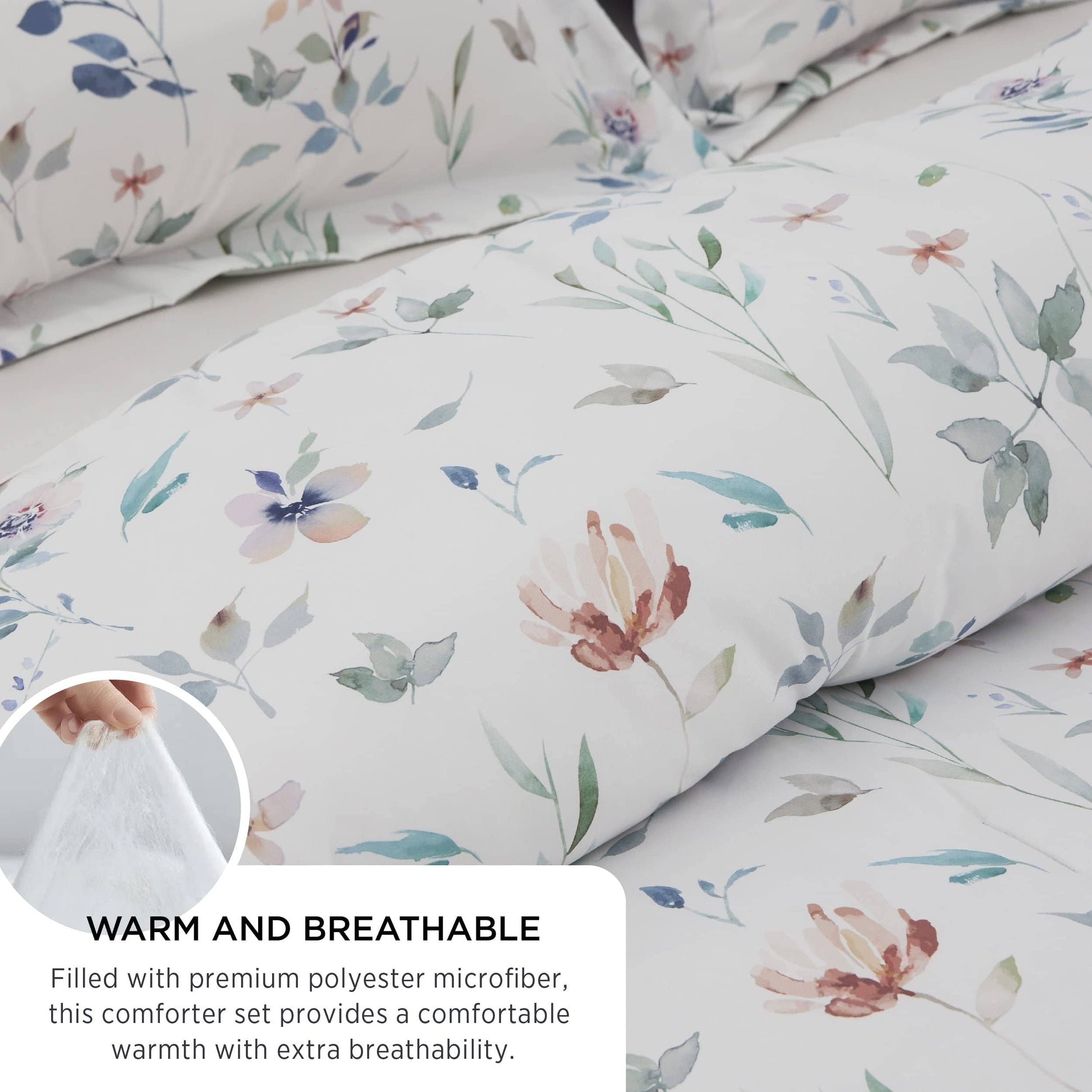 GentleSoft™ Retro Botanical Comforter Set