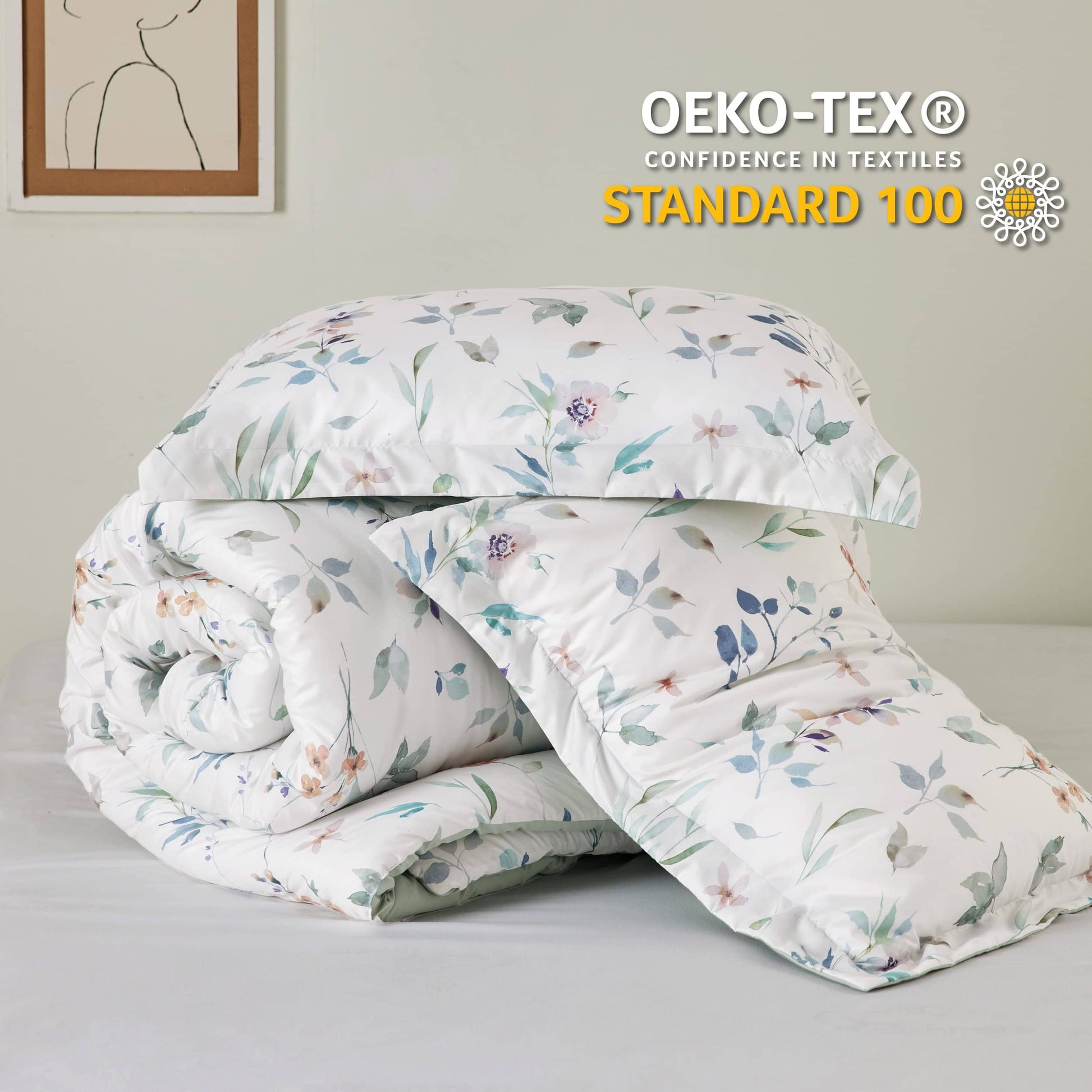 GentleSoft™ Retro Botanical Comforter Set