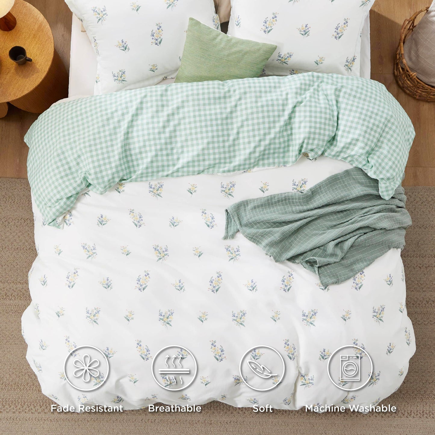 GentleSoft™ Microfiber Duvet Cover Set Twin