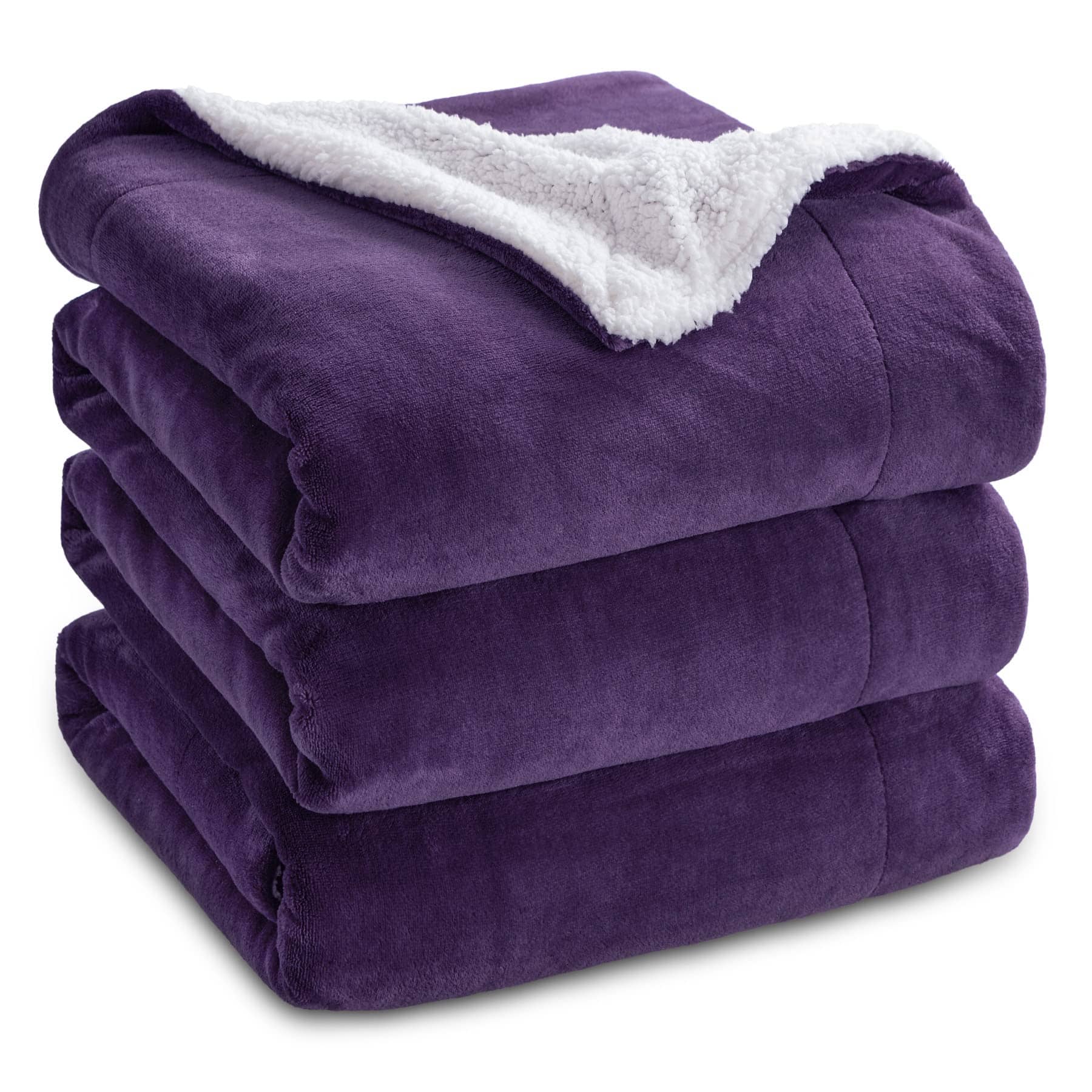 Sherpa and Fleece Reversable Blanket