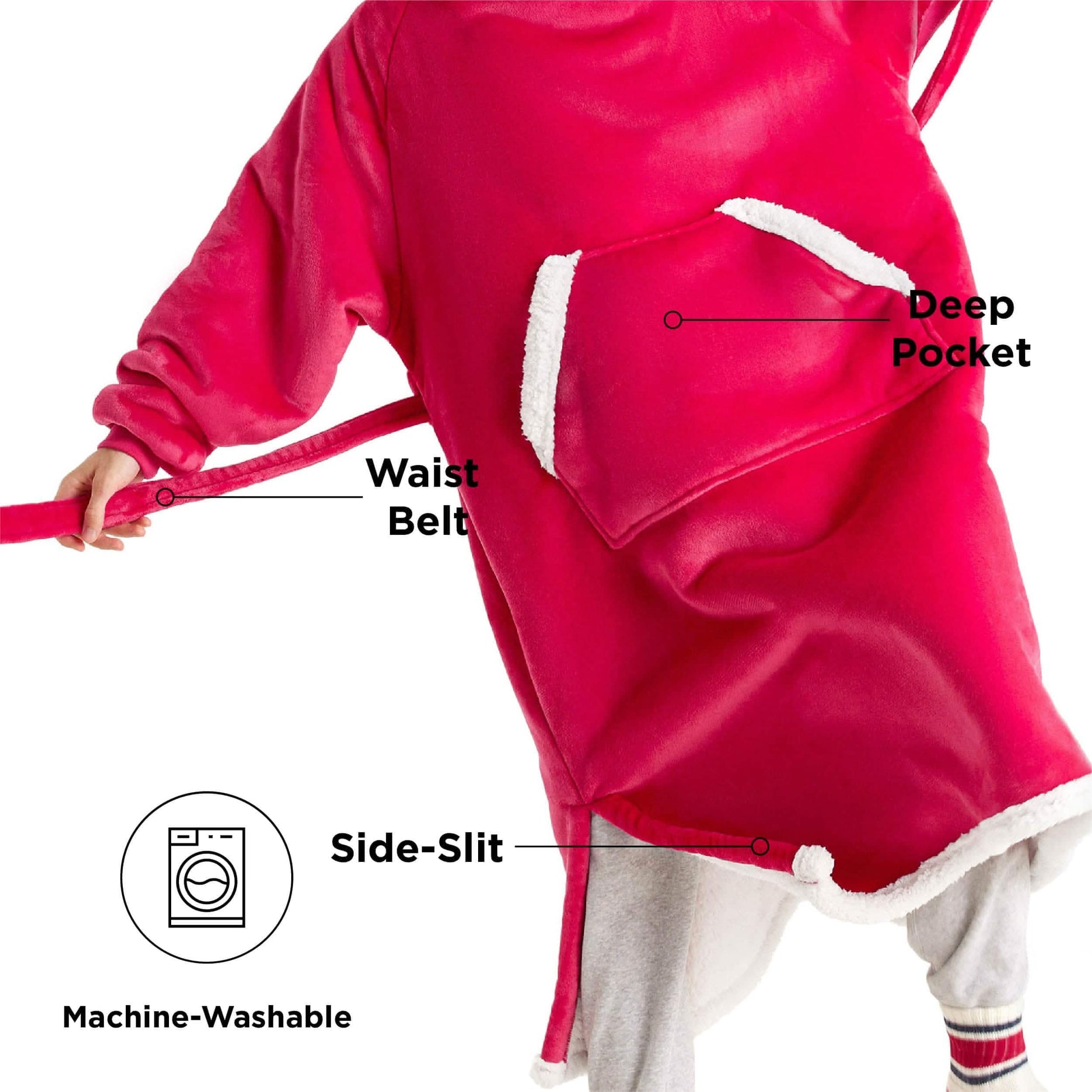 GentleSoft™ Sherpa Fleece Wearable Blanket