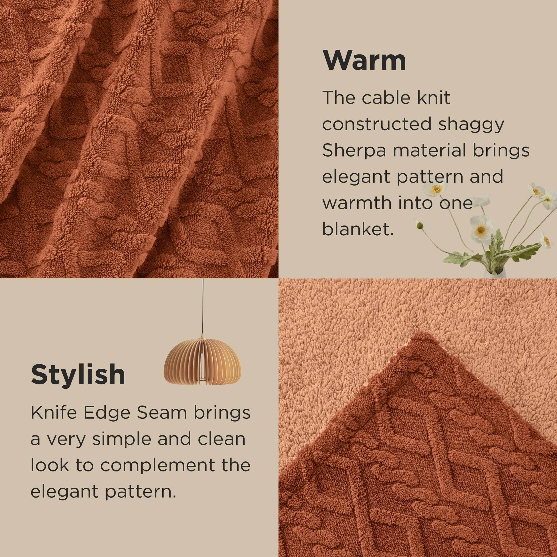 GentleSoft™ Sherpa Throw Blanket For Couch