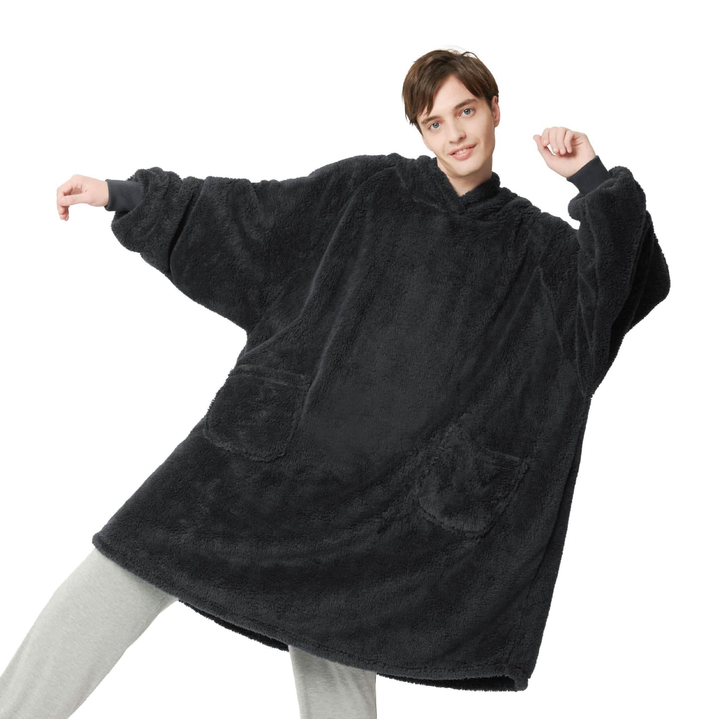 GentleSoft™ Shaggy Sherpa Blanket Hoodie