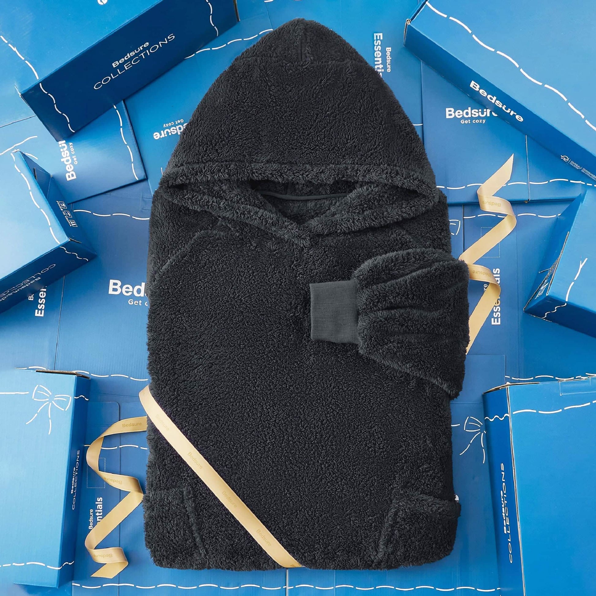 GentleSoft™ Shaggy Sherpa Blanket Hoodie