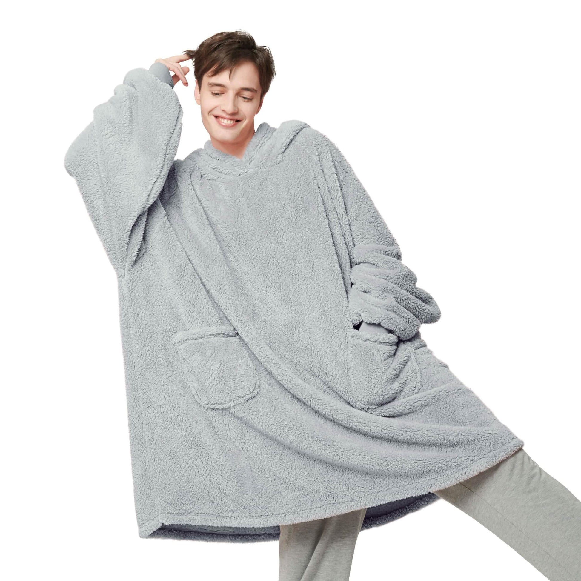 GentleSoft™ Shaggy Sherpa Blanket Hoodie