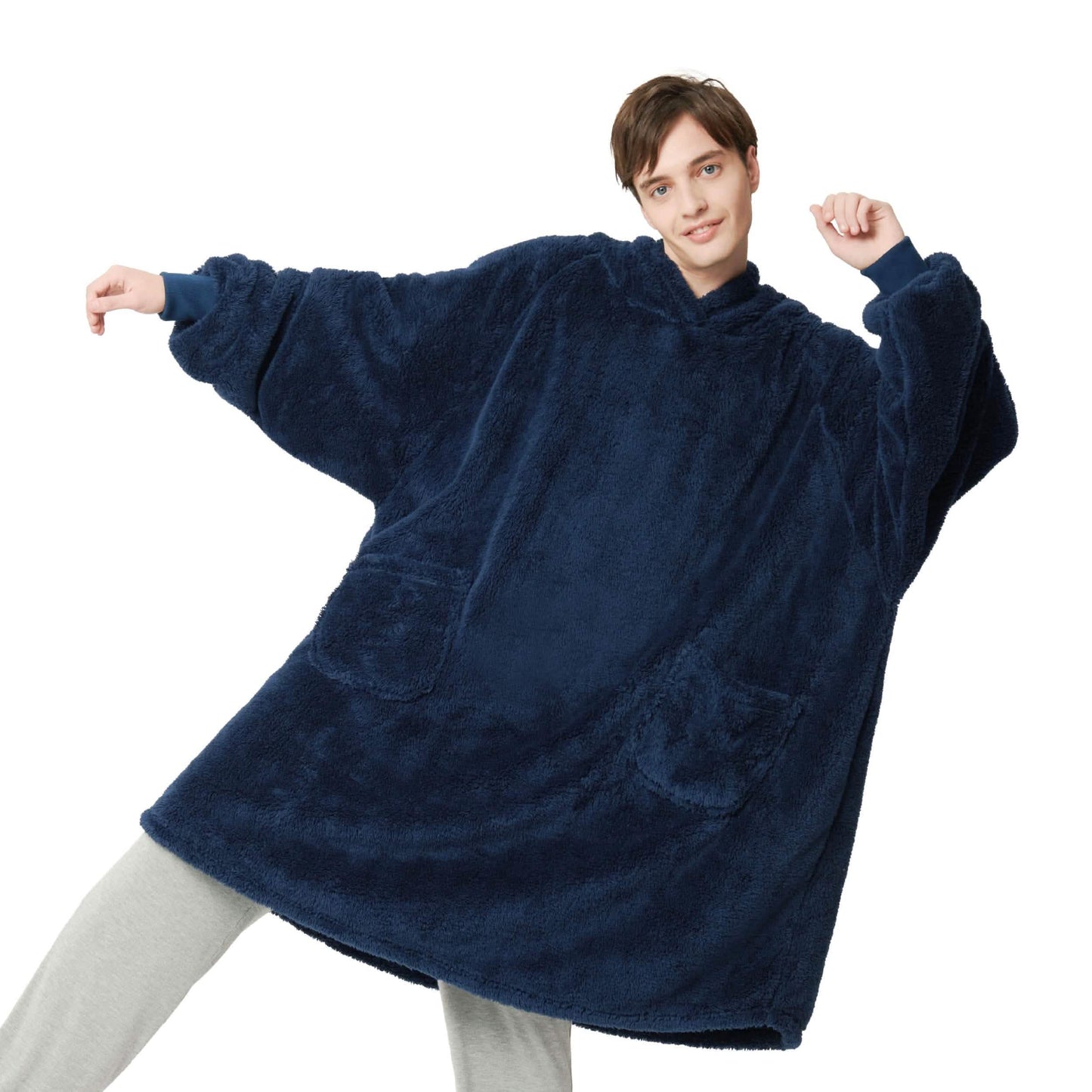 GentleSoft™ Shaggy Sherpa Blanket Hoodie