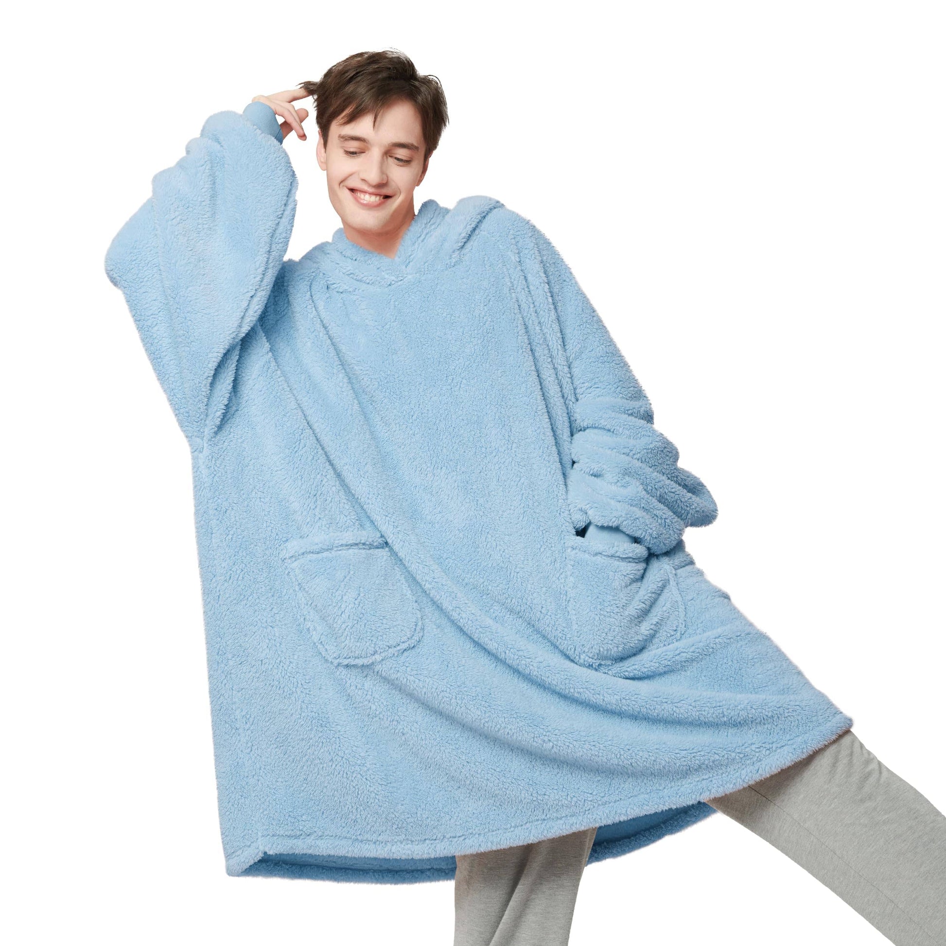 GentleSoft™ Shaggy Sherpa Blanket Hoodie