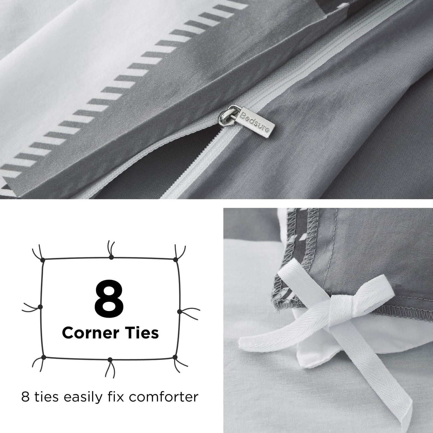 GentleSoft™ 100% Cotton Reversible Floral Duvet Cover Set