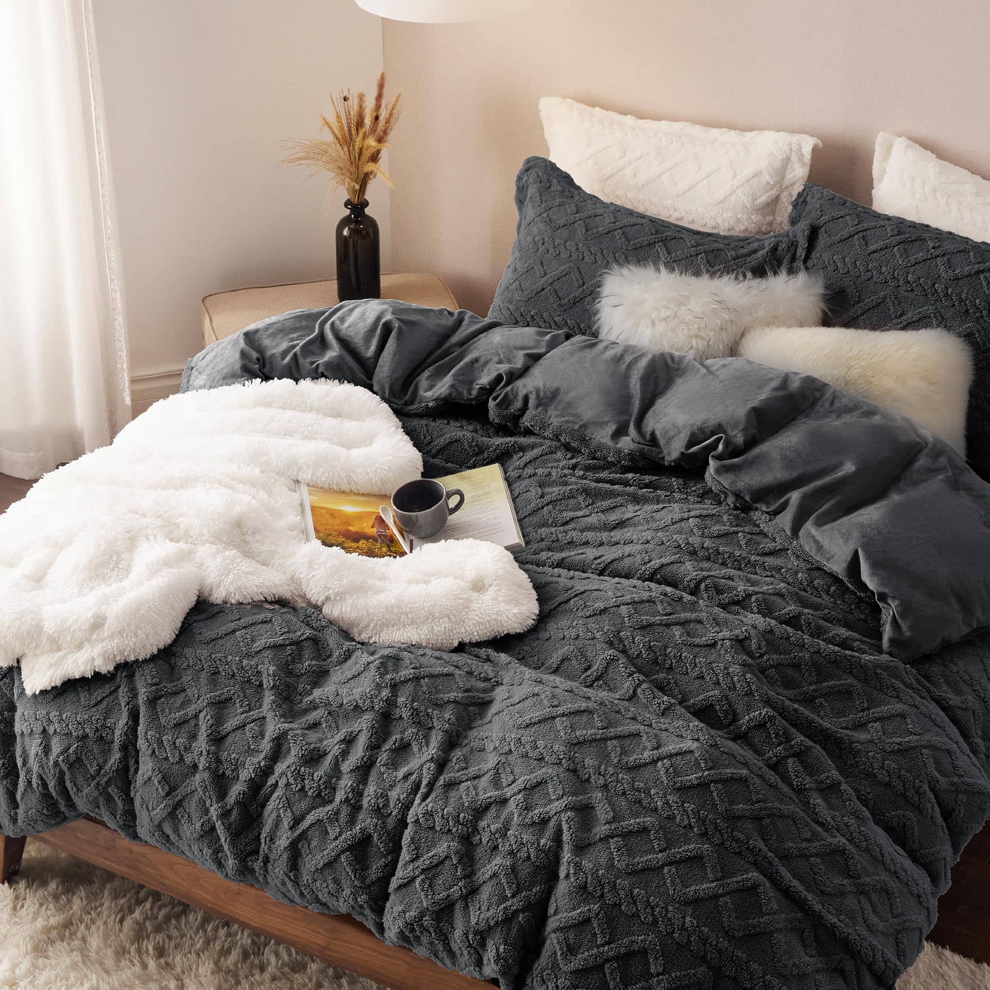 GentleSoft™ Fluffy Boho Duvet Cover Set