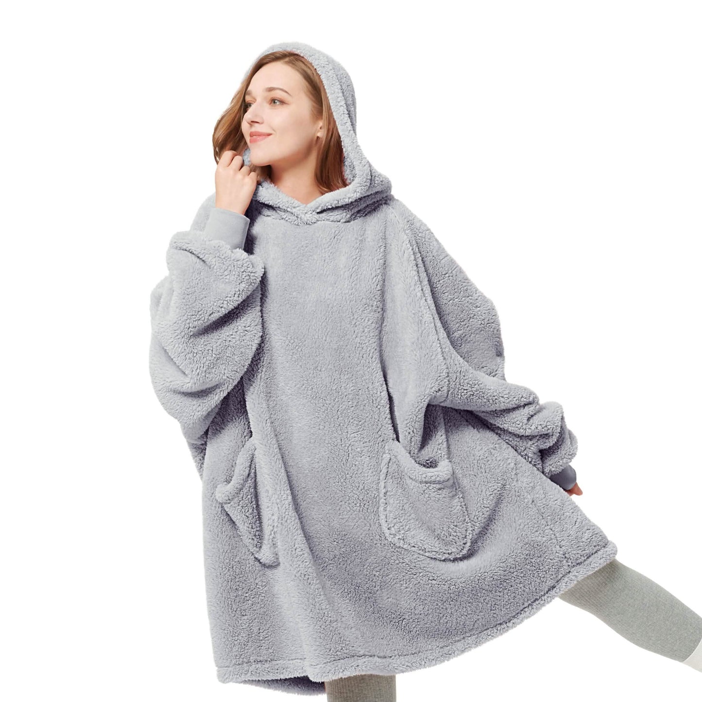 GentleSoft™ Shaggy Sherpa Blanket Hoodie