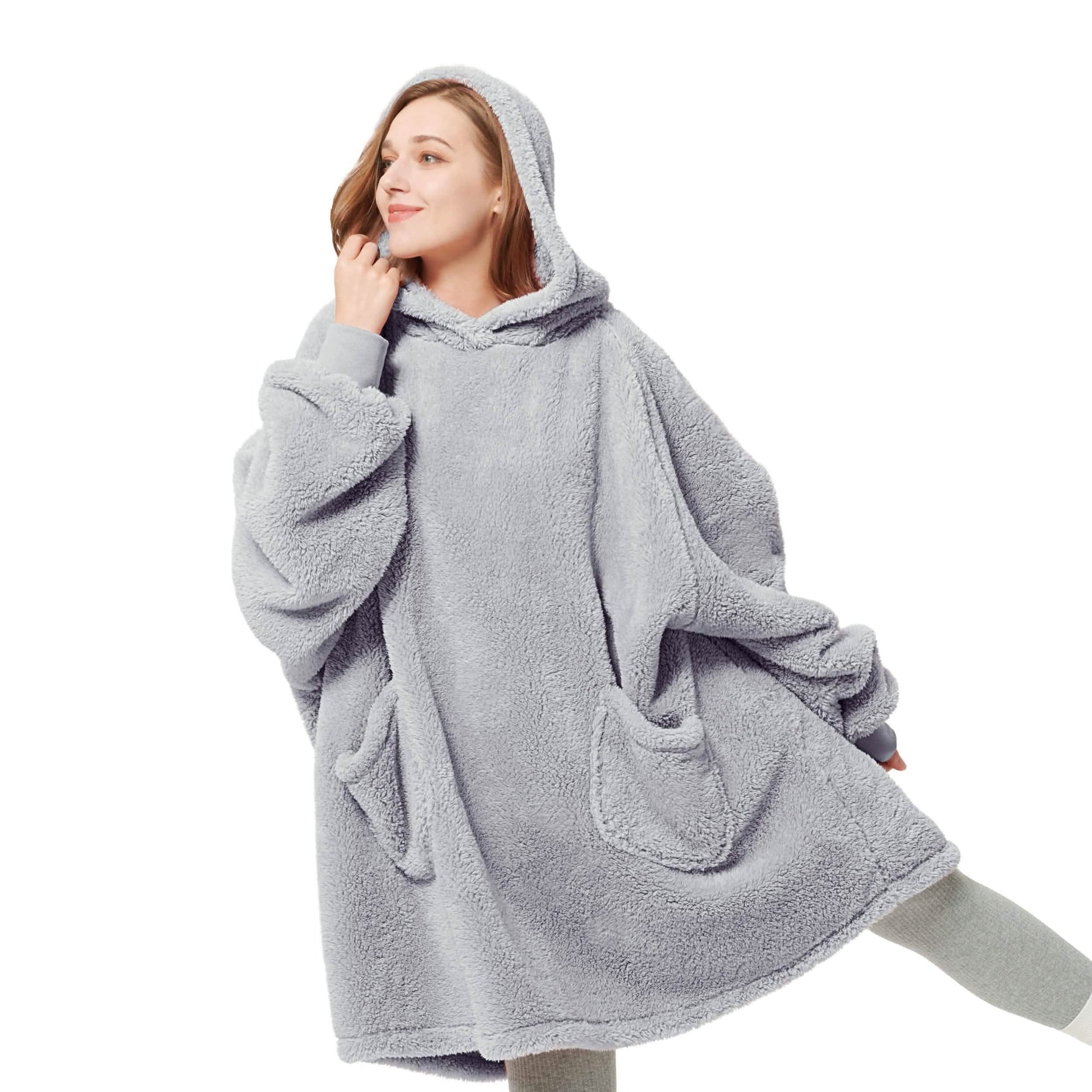GentleSoft™ Shaggy Sherpa Blanket Hoodie