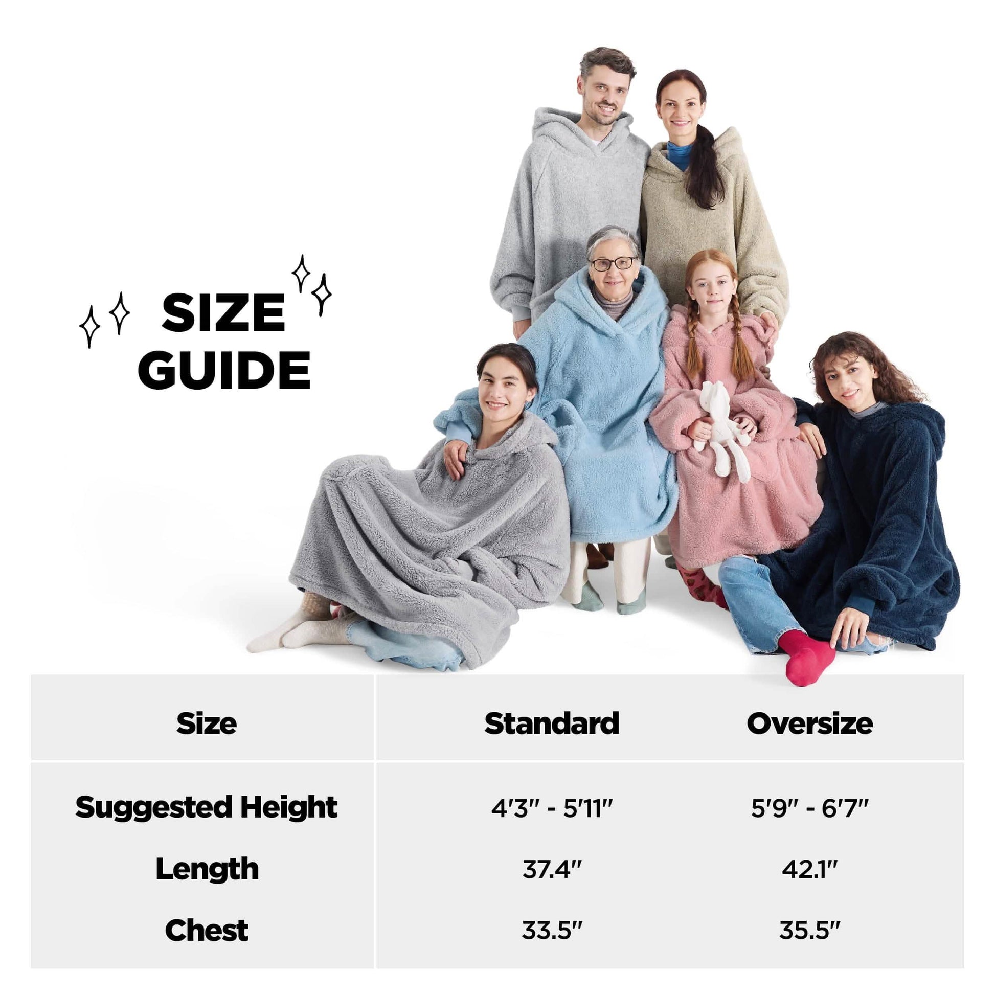 GentleSoft™ Shaggy Sherpa Blanket Hoodie