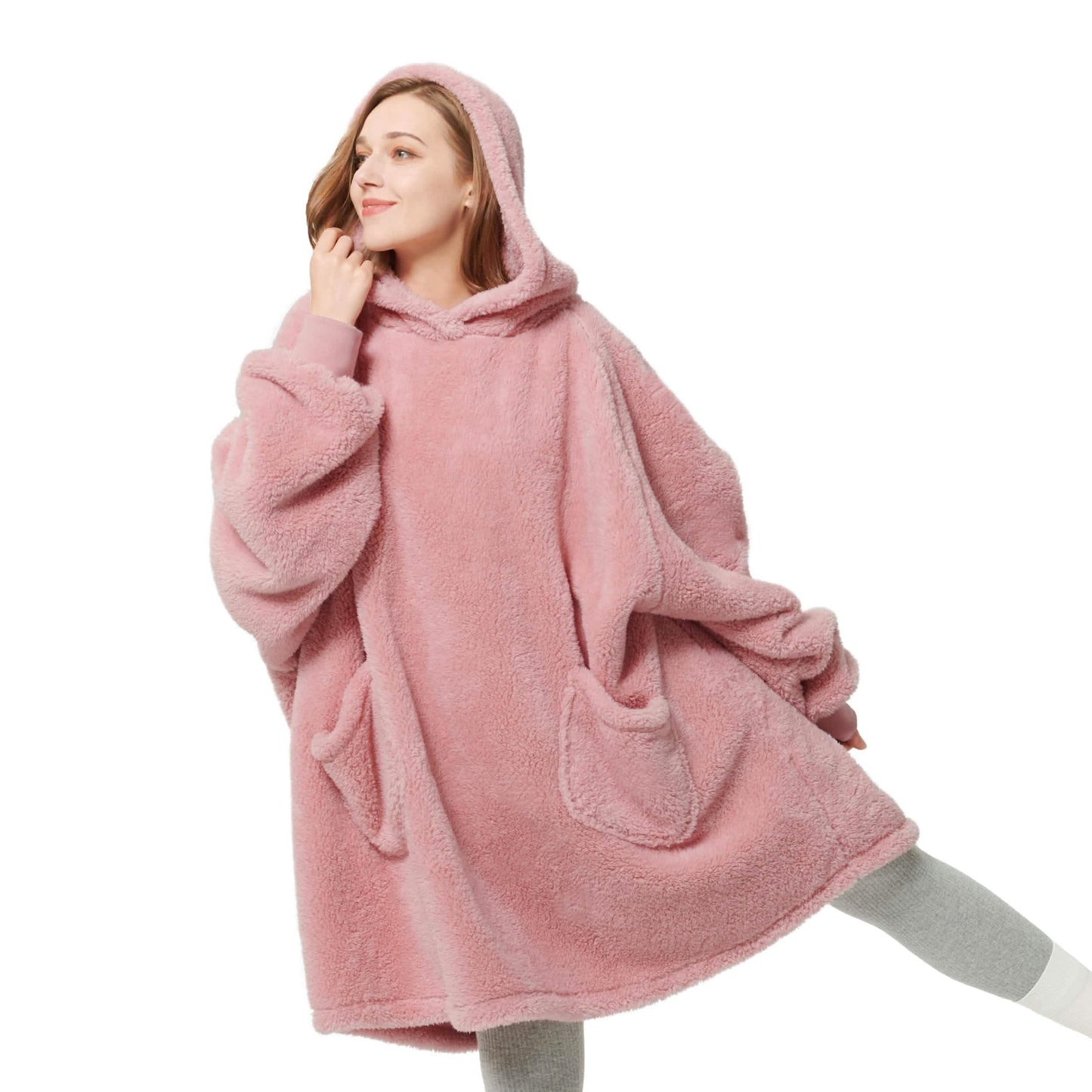 GentleSoft™ Shaggy Sherpa Blanket Hoodie