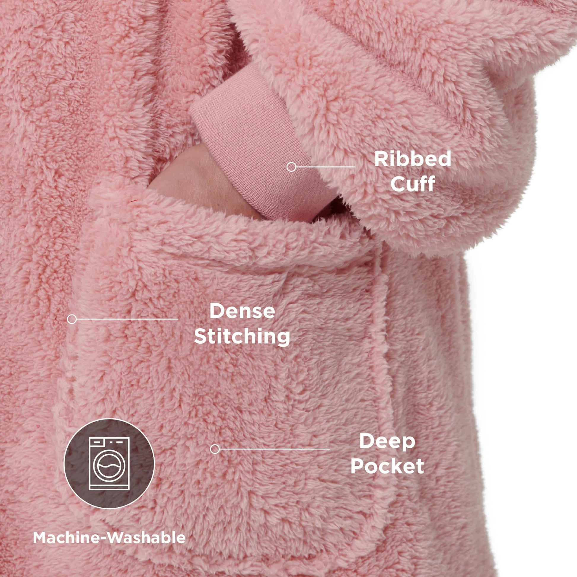 GentleSoft™ Shaggy Sherpa Blanket Hoodie