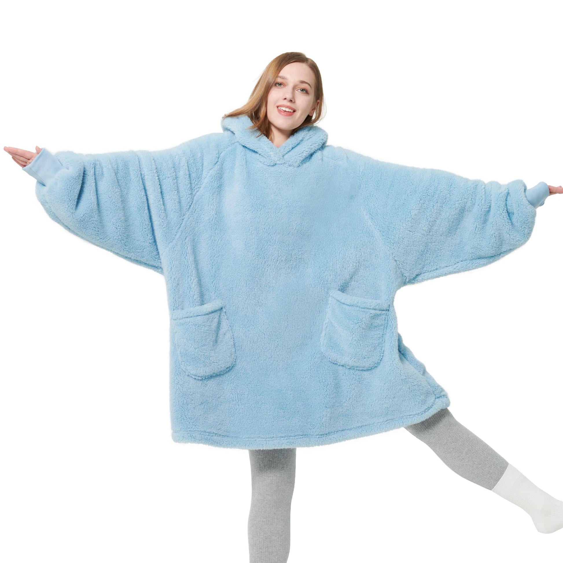 GentleSoft™ Shaggy Sherpa Blanket Hoodie