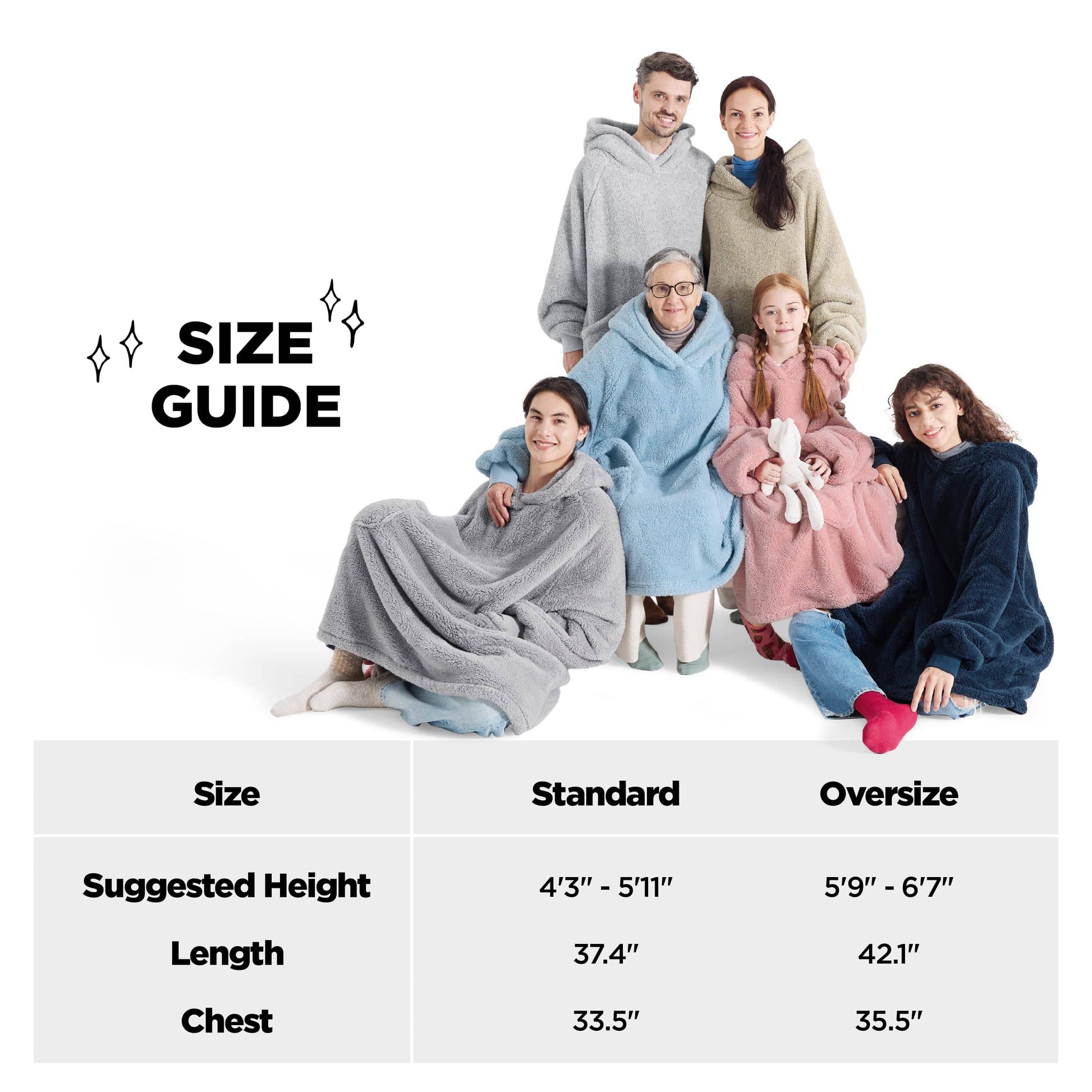 GentleSoft™ Shaggy Sherpa Blanket Hoodie