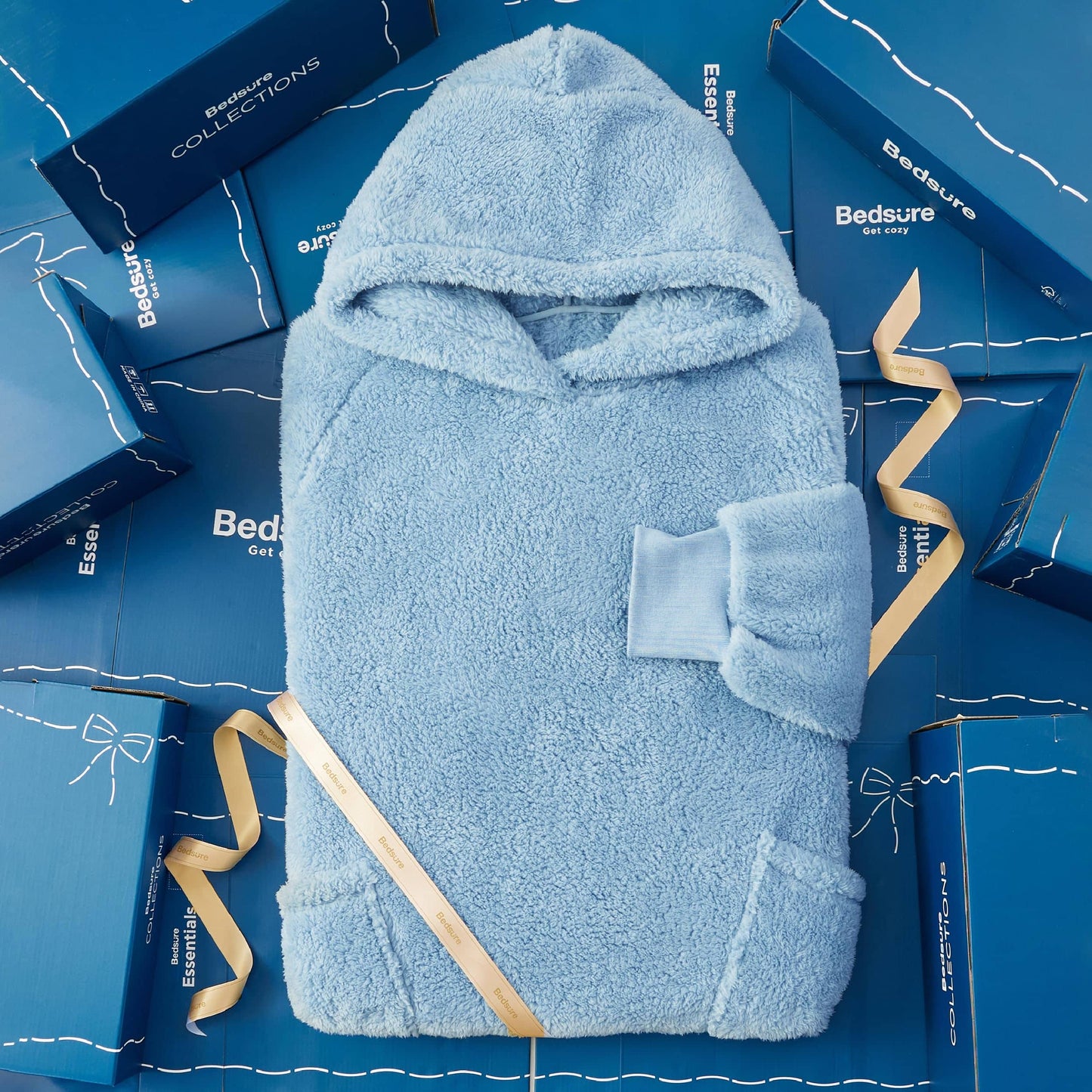 GentleSoft™ Shaggy Sherpa Blanket Hoodie