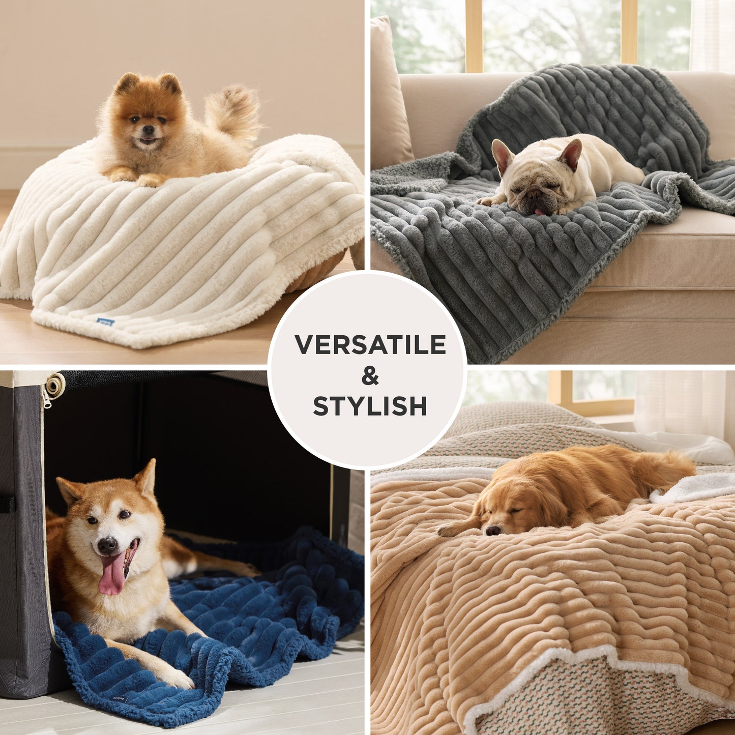 Corduroy Fleece Pet Blanket