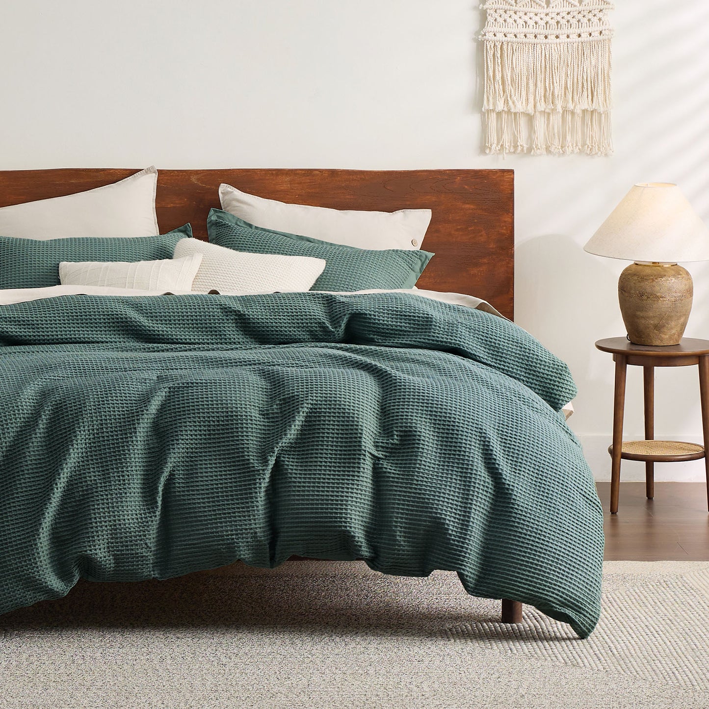 GentleSoft® Cotton Waffle Weave Duvet Cover Set