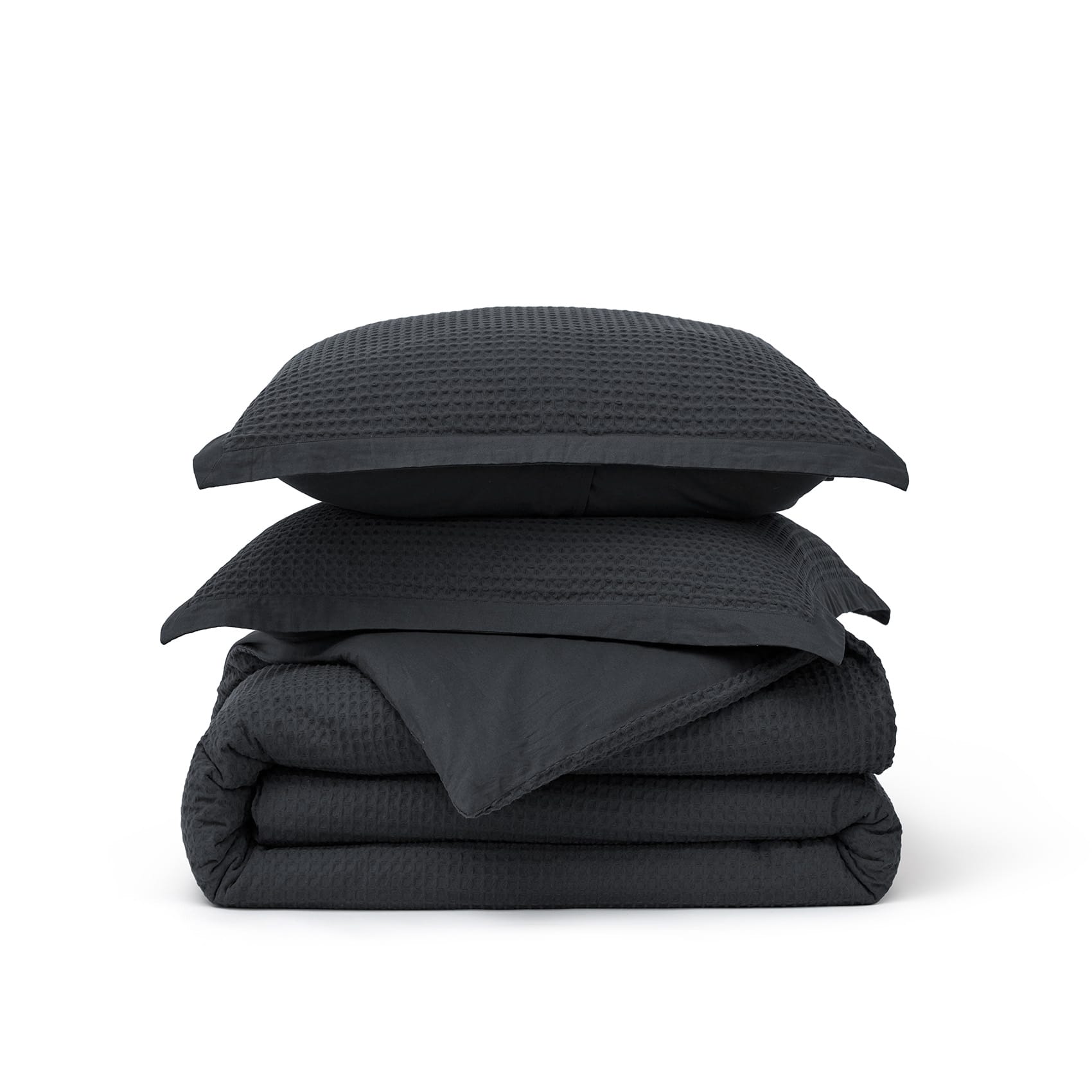 GentleSoft™ Cotton Waffle Weave Duvet Cover Set