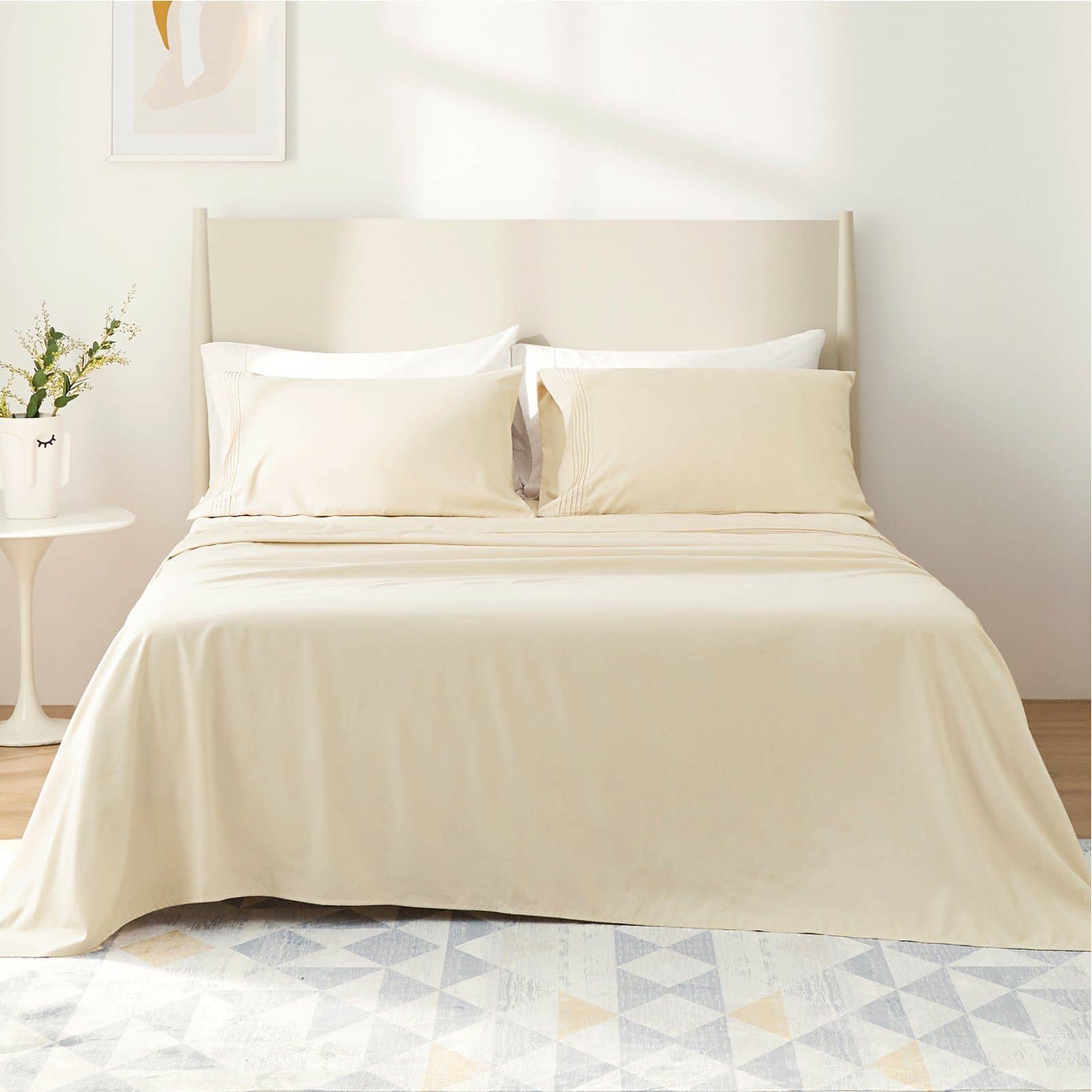 Bedsure | Moisture-Wicking Sheet Set beige