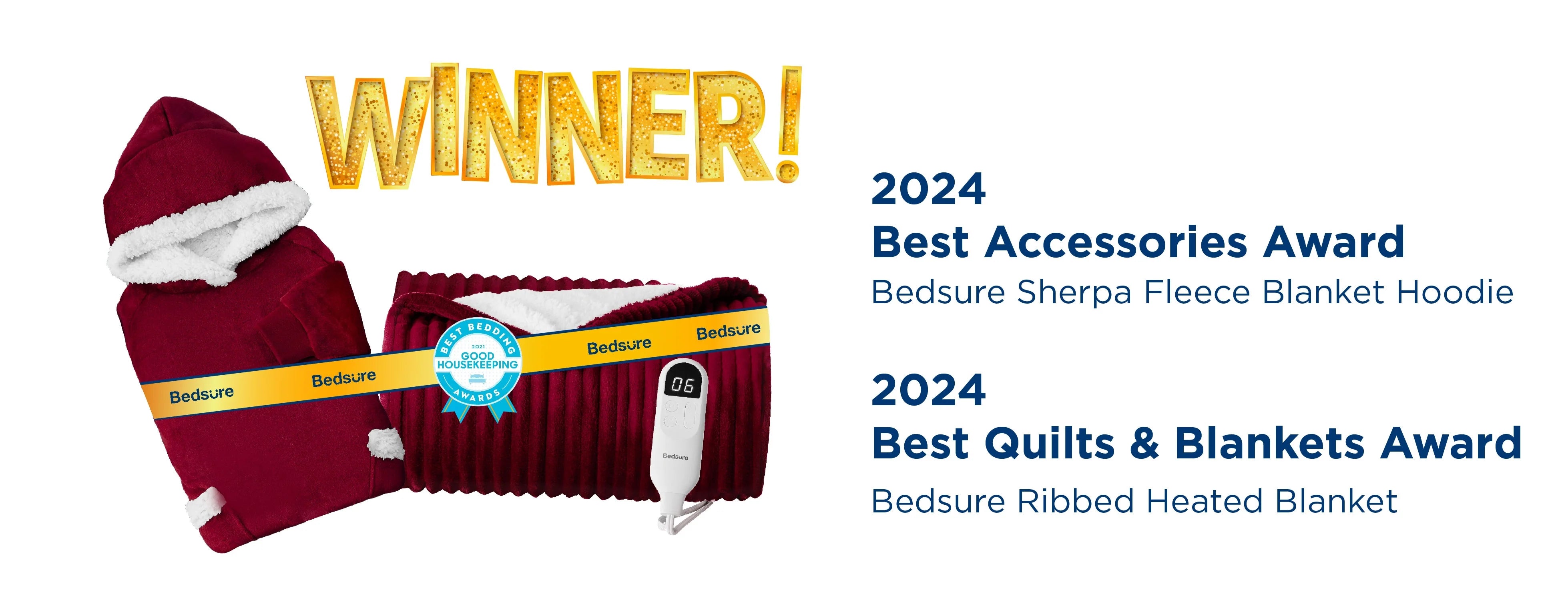Bedsure Selected as A Good Housekeeping 2024 Best Bedding Award Winner