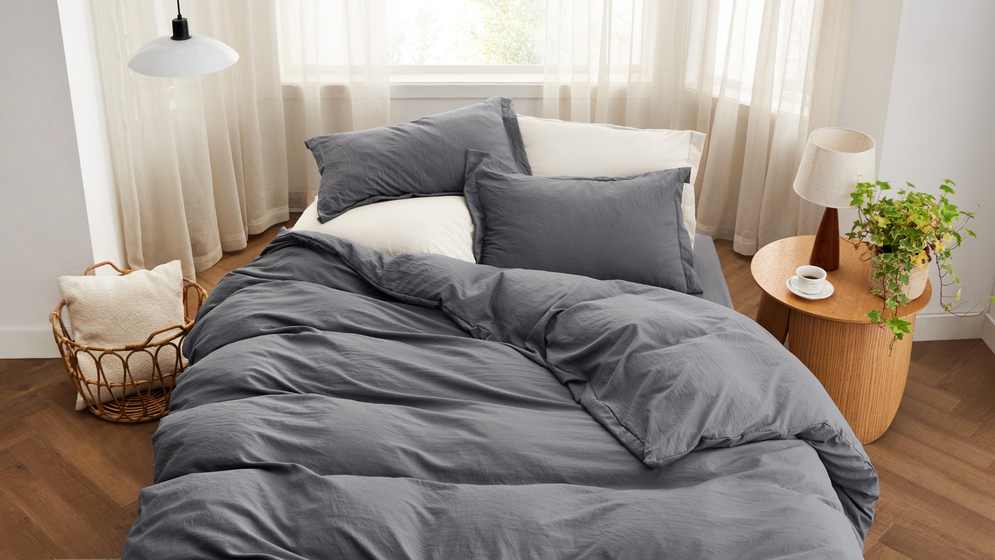 Duvet Covers That Mimic Linen Without the Linen Maintenance