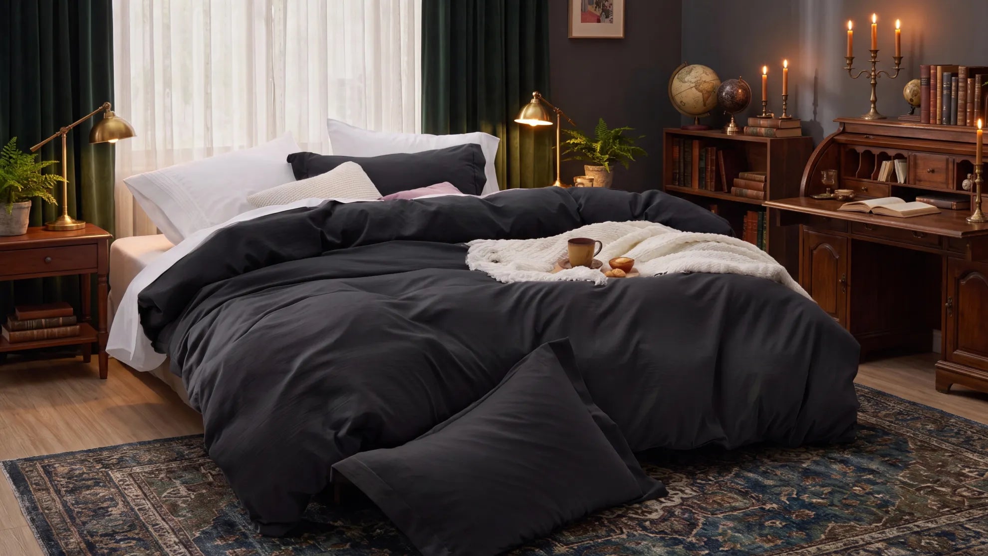 The Dark Academia Bedroom: How to Use Deep Tones Without Making a Room Feel Small