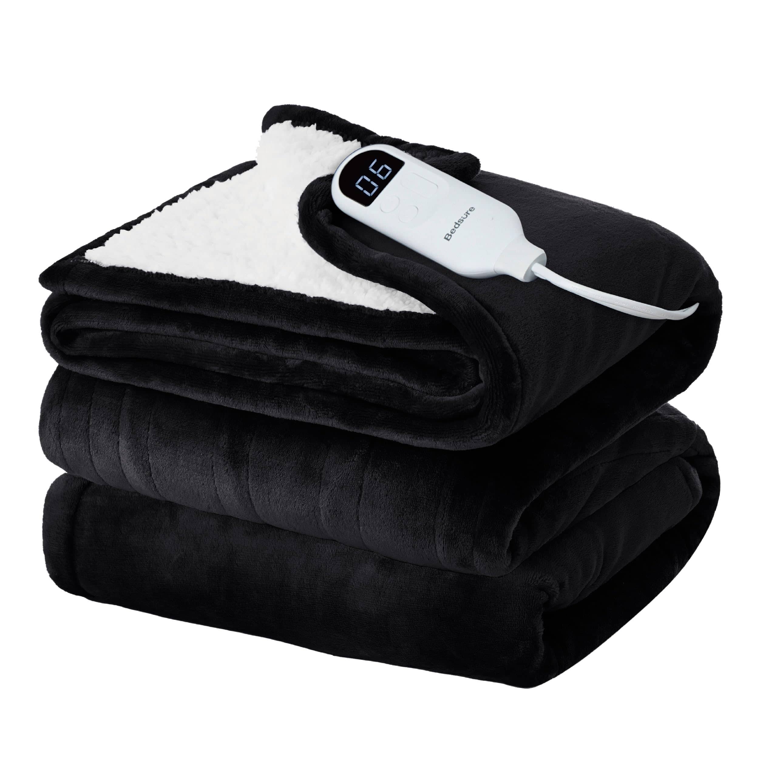 Bedsure Electric Heated Flannel Blanket