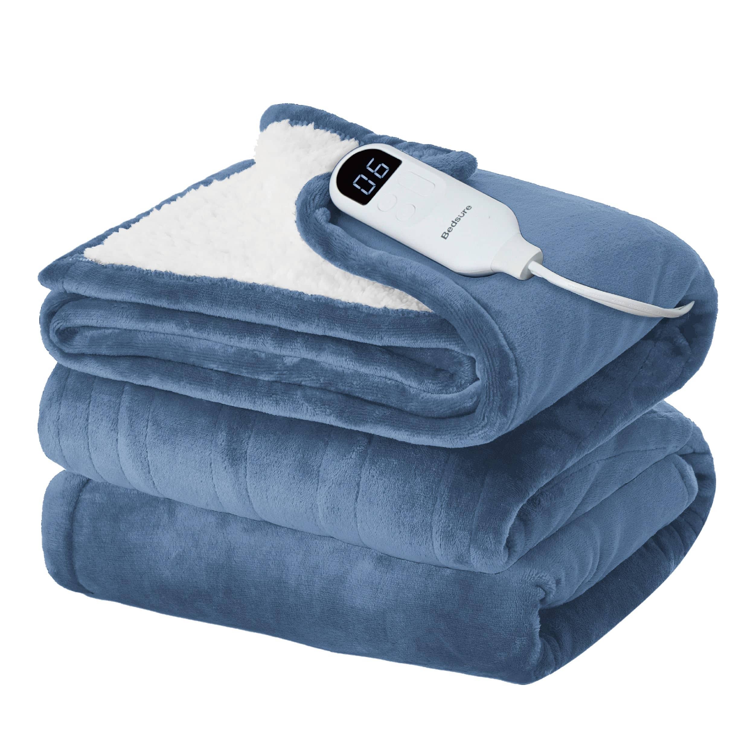 Bedsure Electric Heated Flannel Blanket