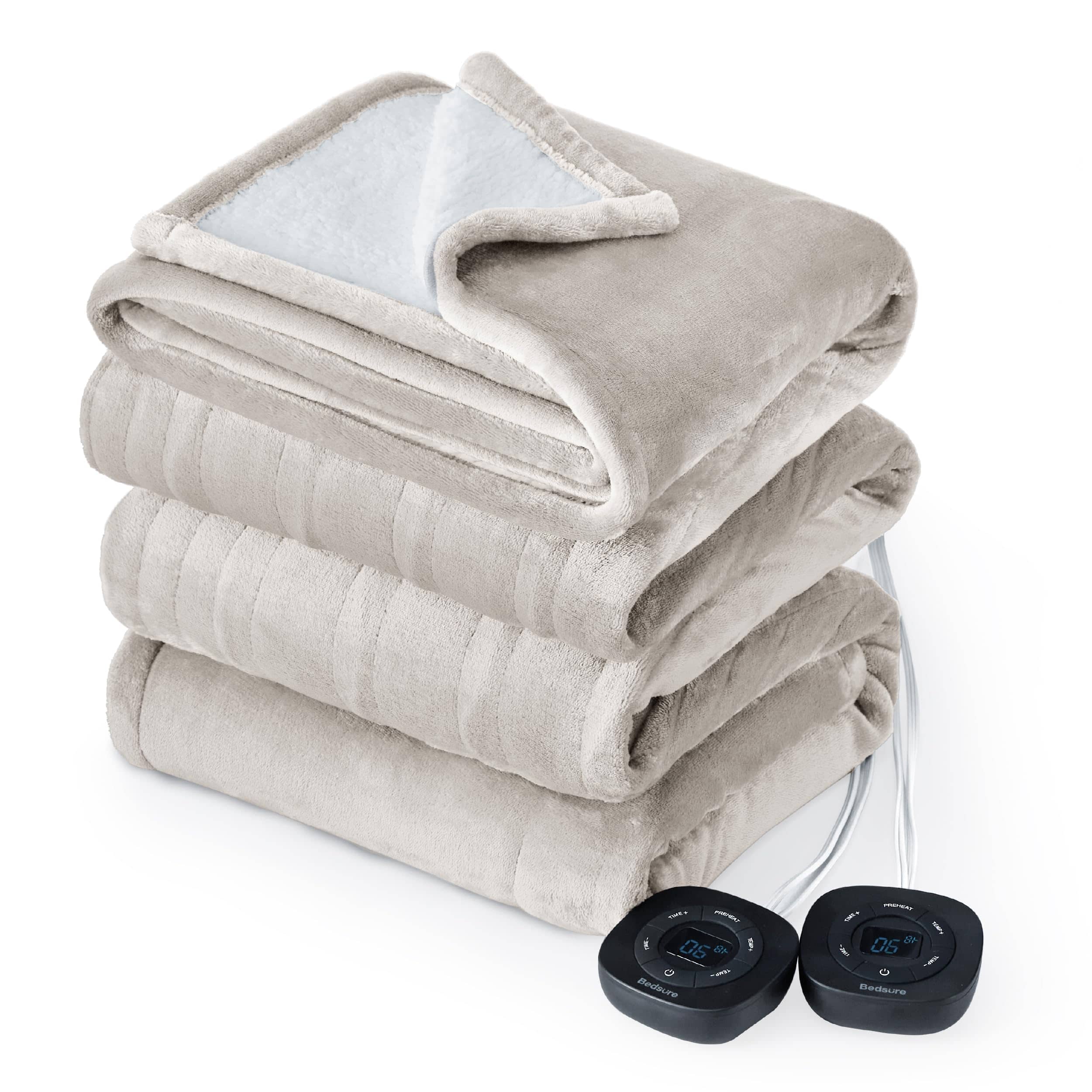 Bedsure Electric Heated Flannel Blanket