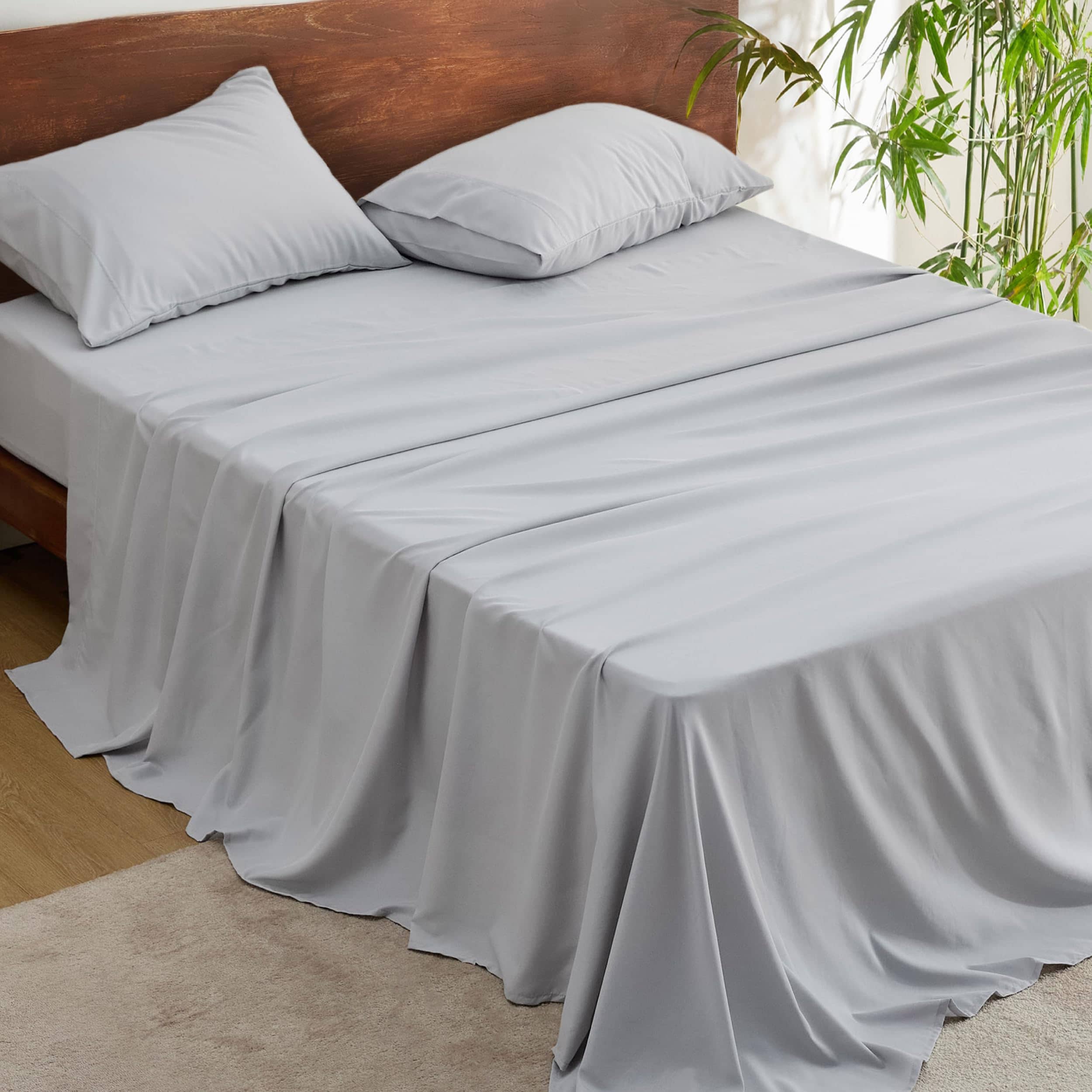 Polyester and Rayon Derived From Bamboo Blend Sheet Set
