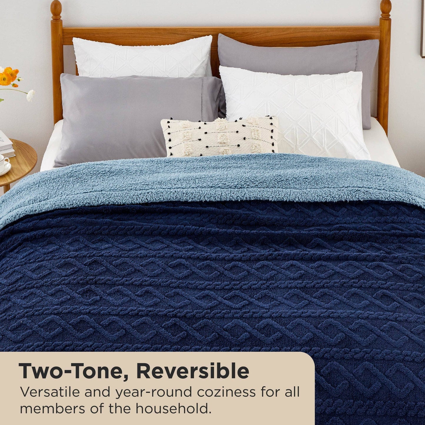 Sherpa Throw Blanket For Couch