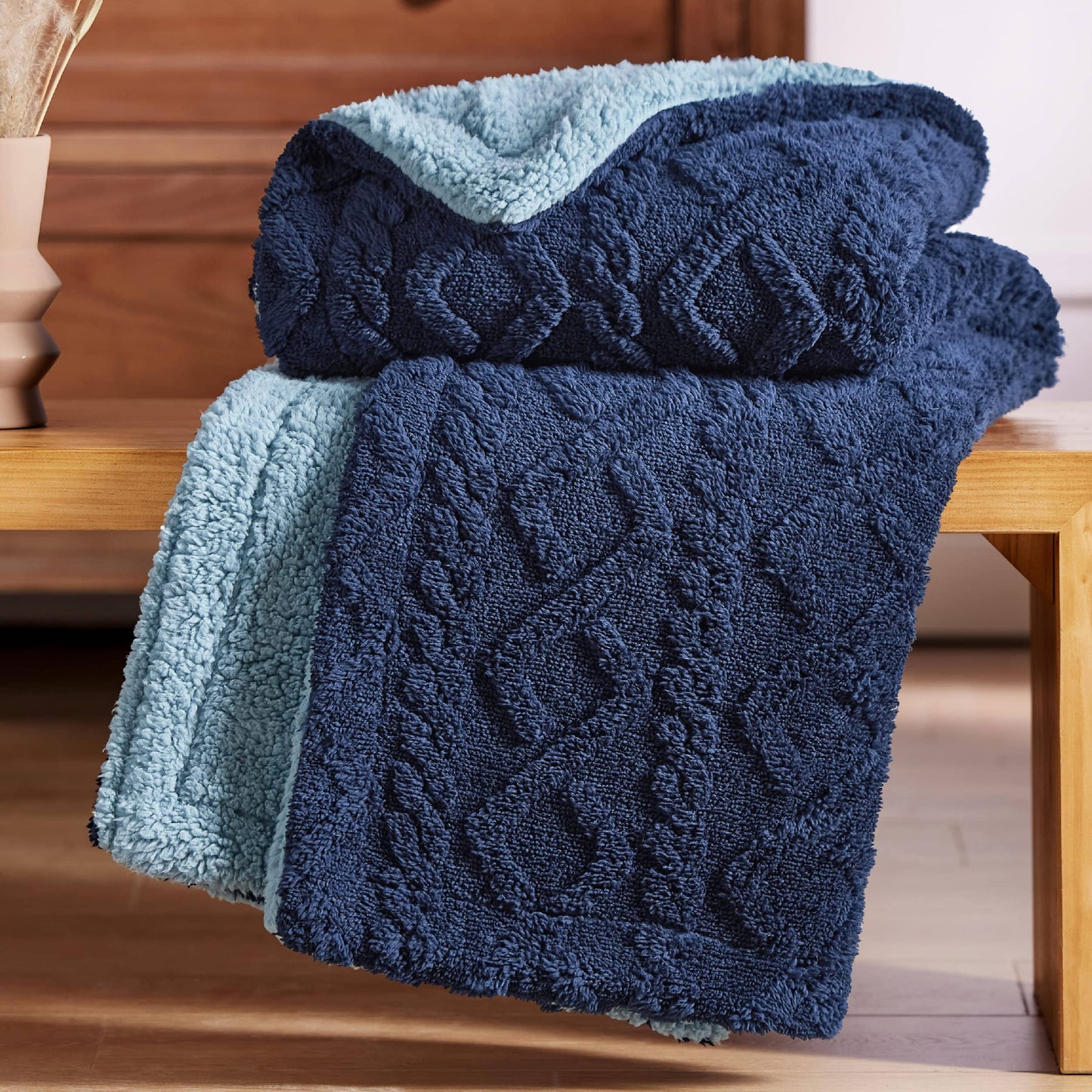 Sherpa Throw Blanket For Couch