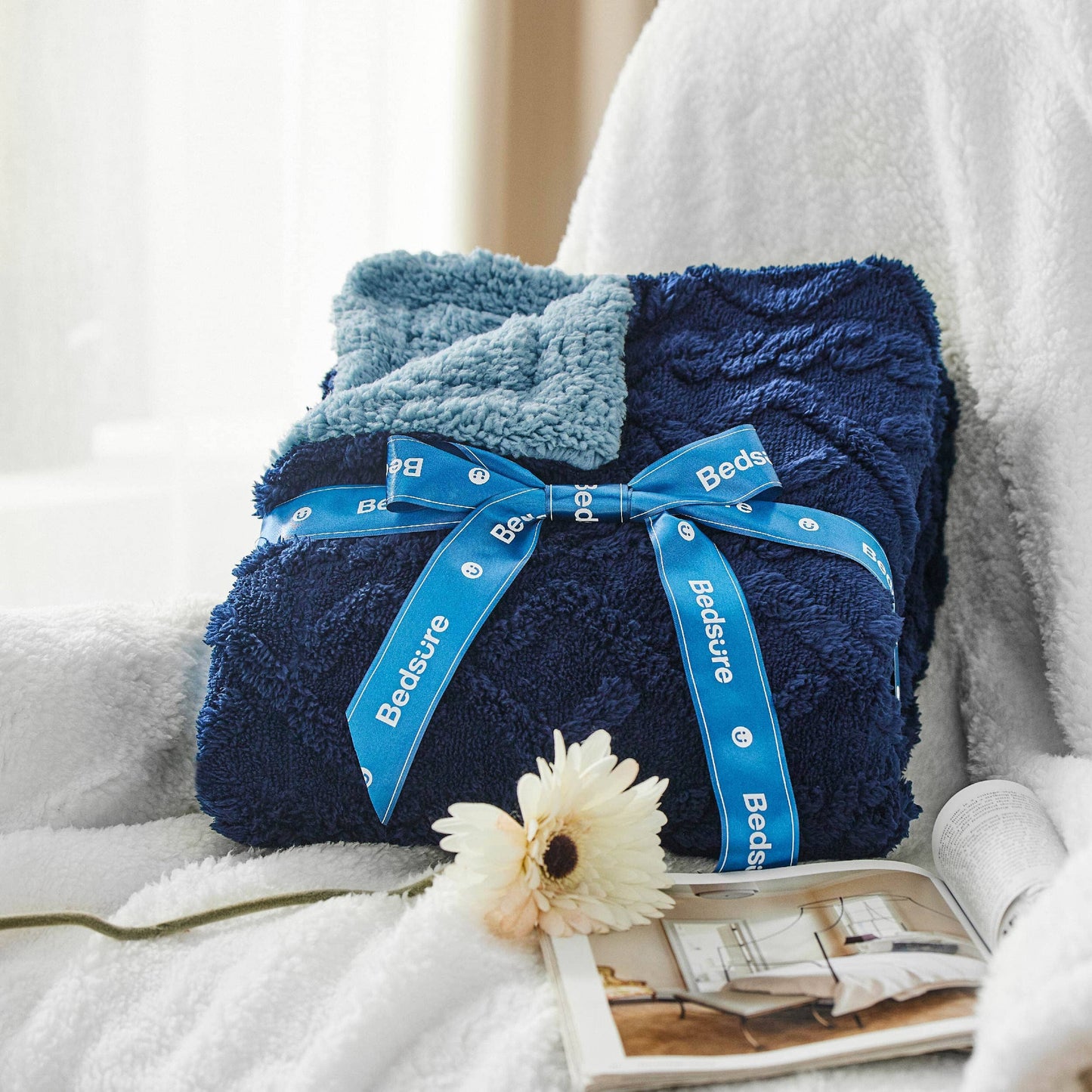Sherpa Throw Blanket For Couch