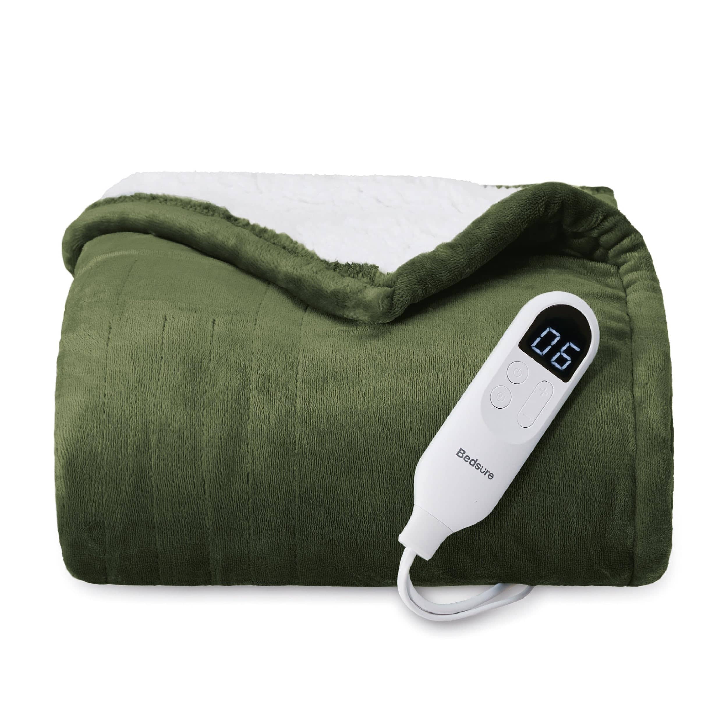 Bedsure Electric Heated Flannel Blanket