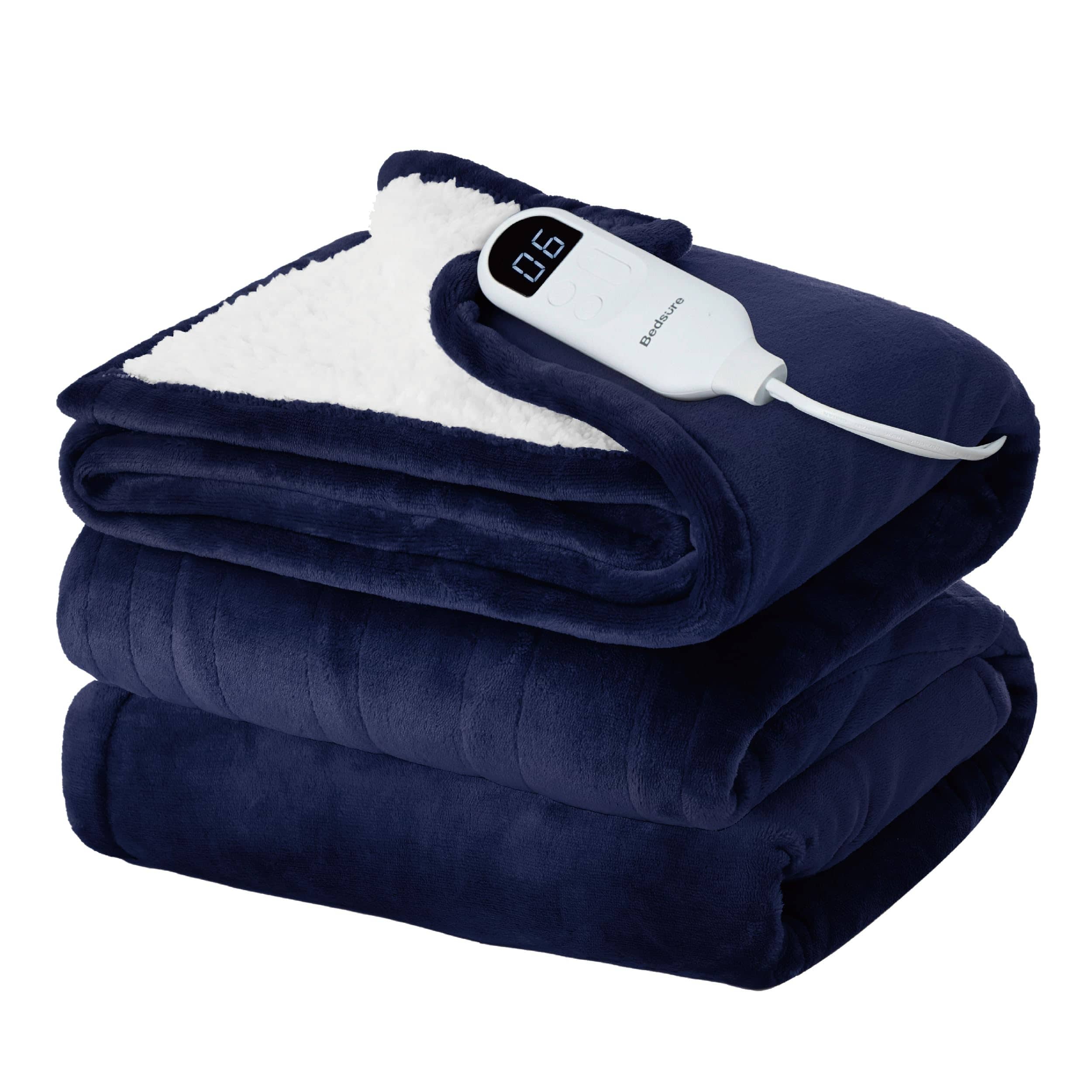 Bedsure Electric Heated Flannel Blanket