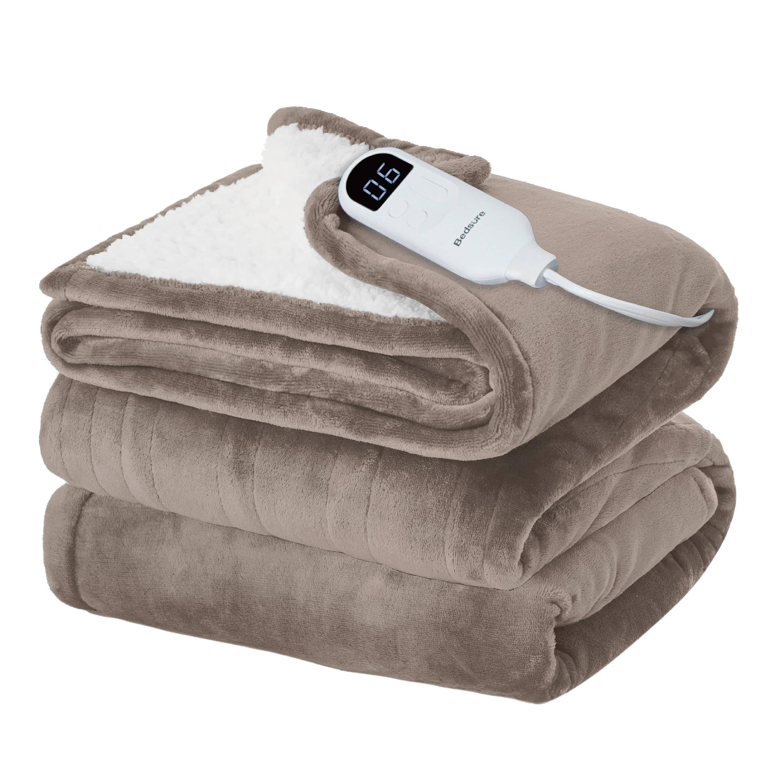 Bedsure Electric Heated Flannel Blanket