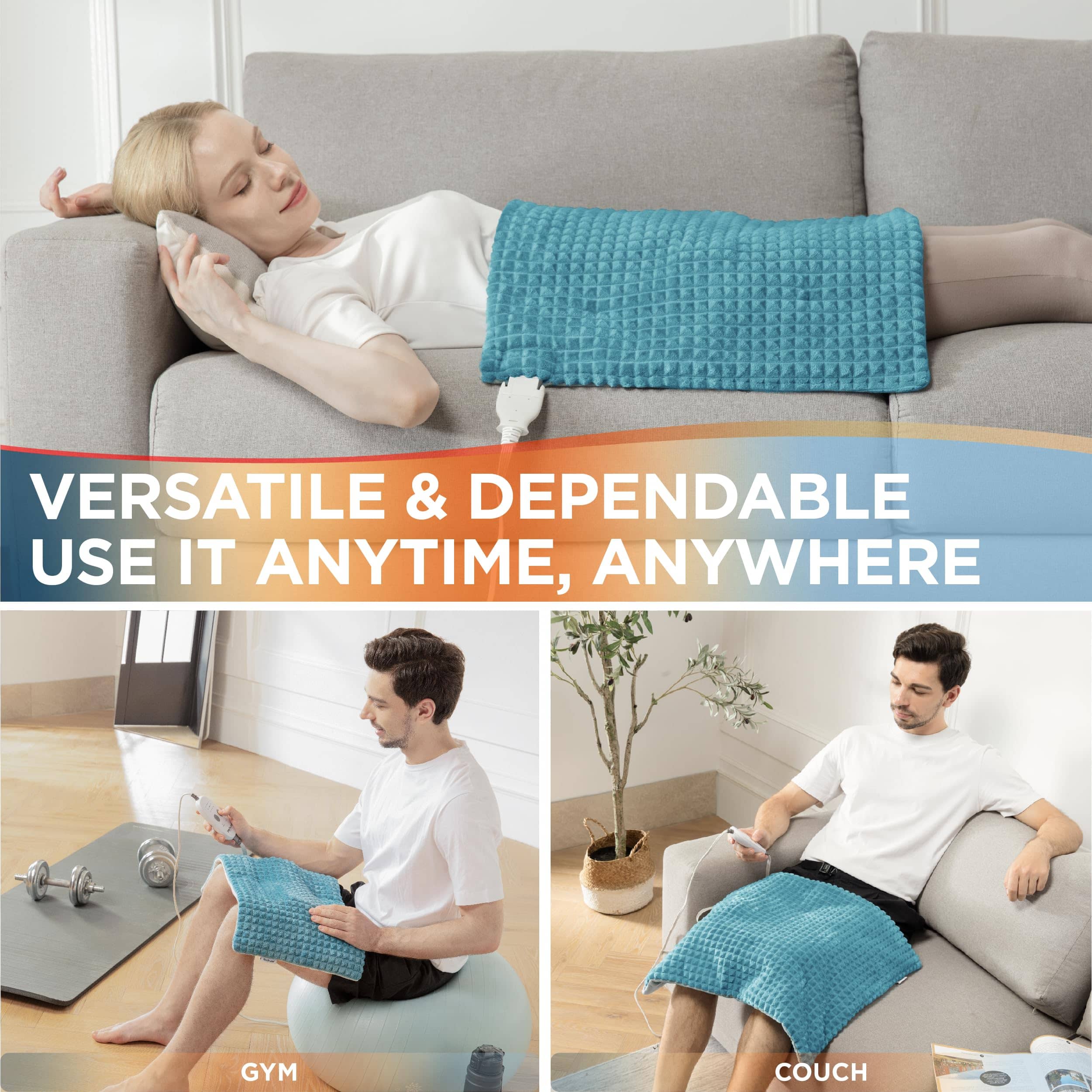 Bedsure Weighted Heating Pad with Massager