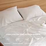 Rayon Derived from Bamboo and Linen Sheet Set