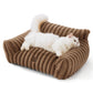 Corduroy Fleece Cat Couch