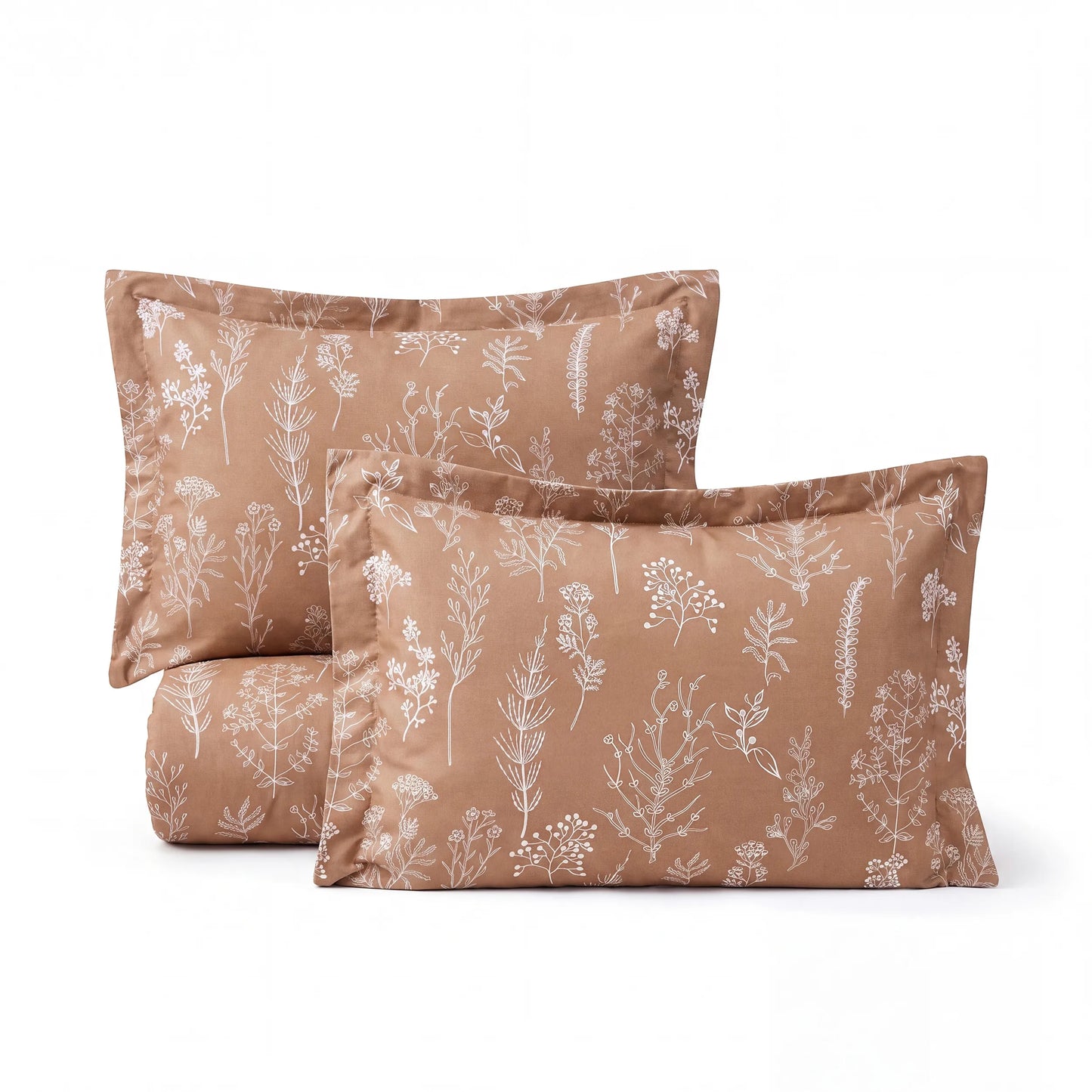 Reversible Floral Print Comforter Set
