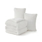 Striped Flannel Comforter Set